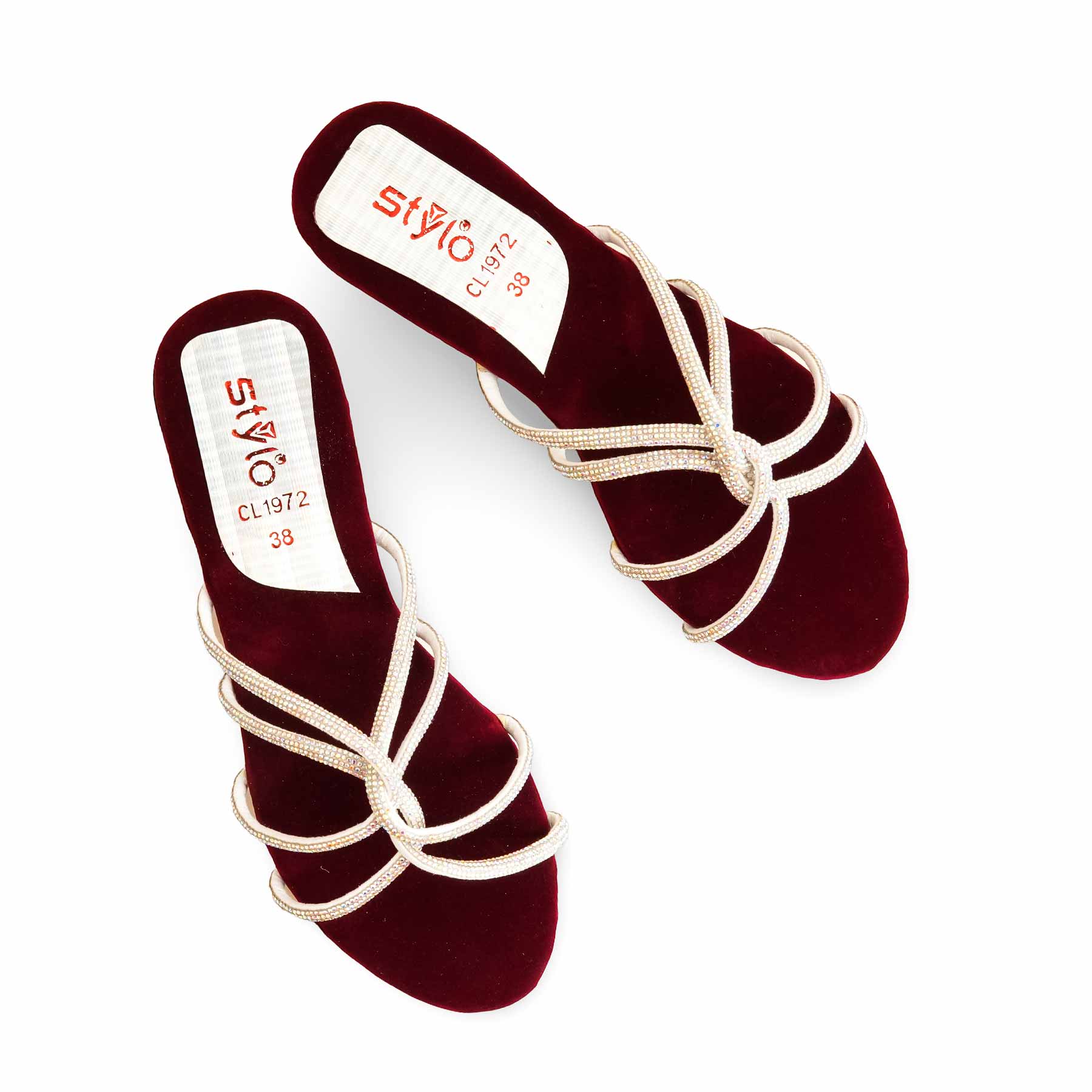 Maroon Casual Slipper For Women CL1972 - Image 5