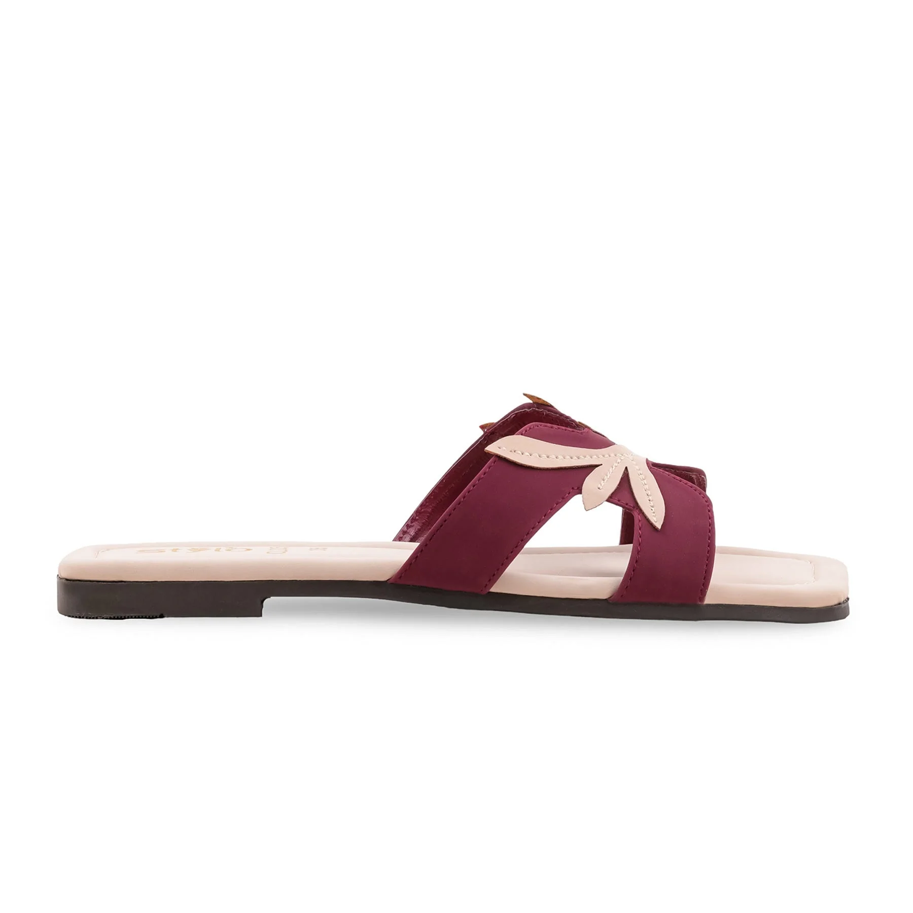 Maroon Casual Slipper For Women CL2258 - Image 2
