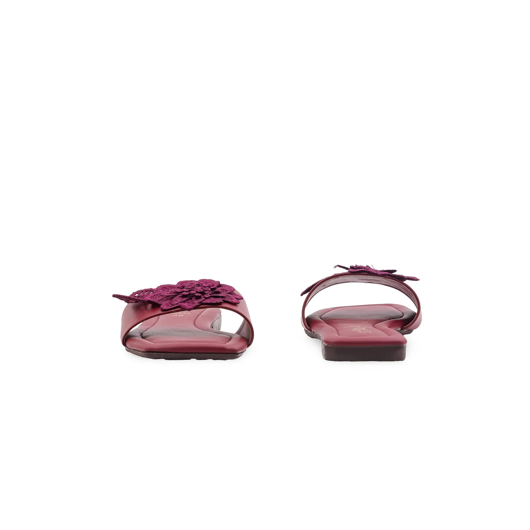 Maroon Casual Slipper For Women CL2272 - Image 4
