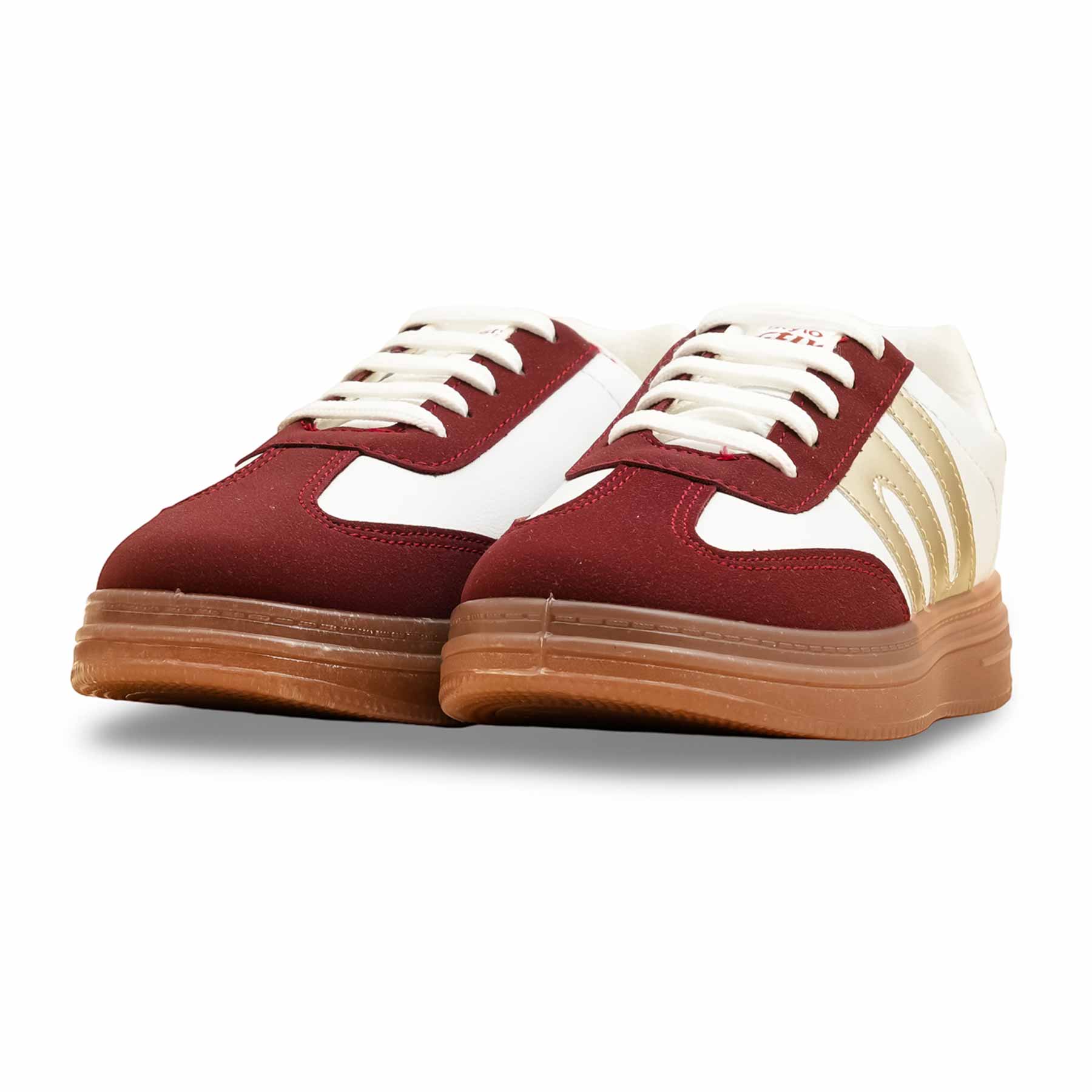 Maroon Casual Sneaker For Women AT7440 - Image 3