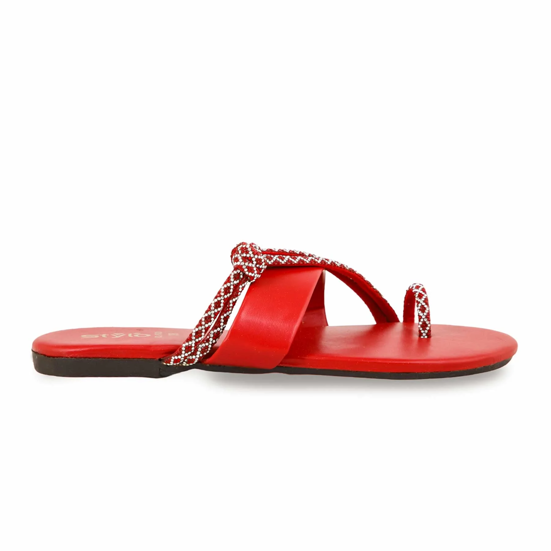 Maroon Casual Women Chappal CL1920 - Image 2