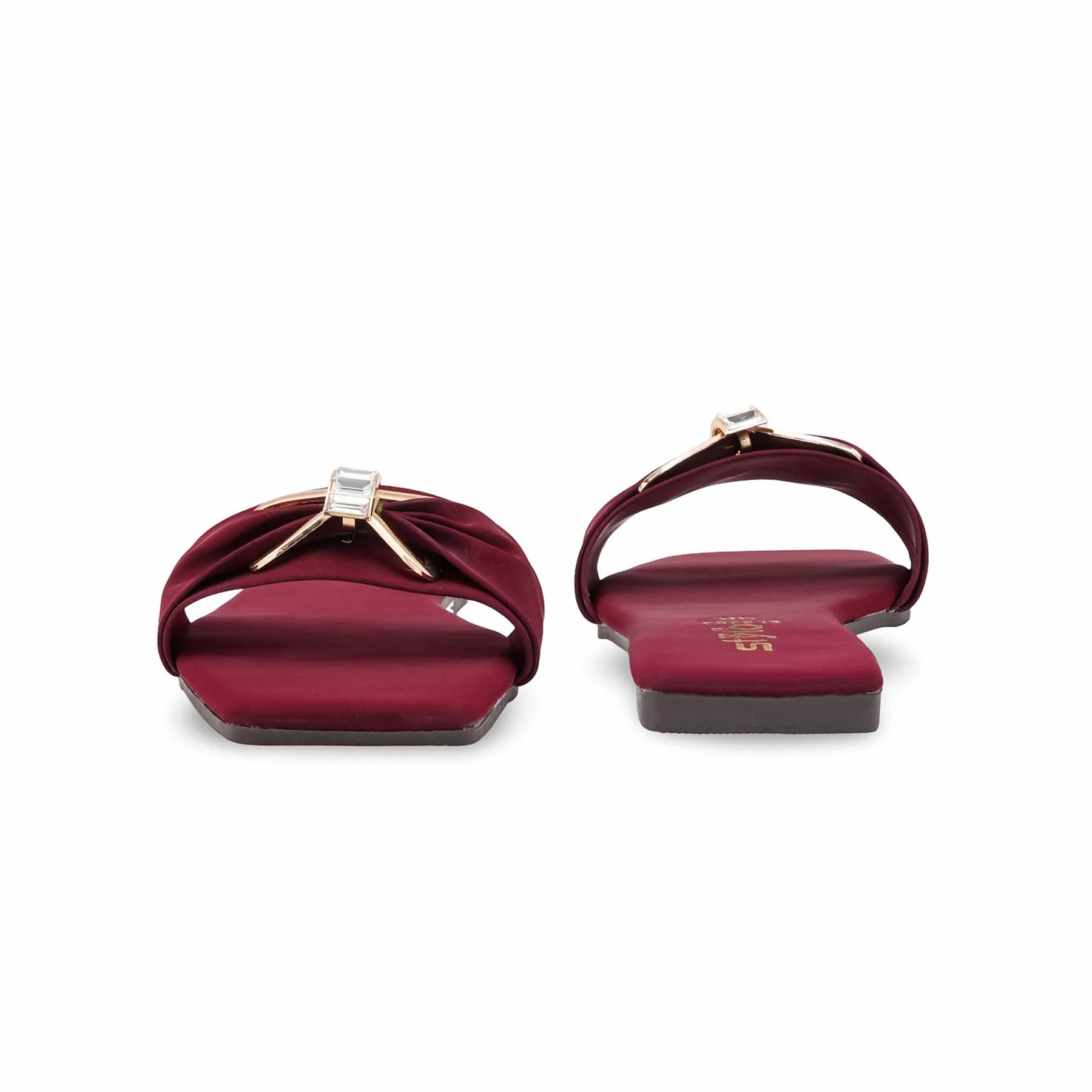 Maroon Casual Women Slipper CL2282 - Image 4