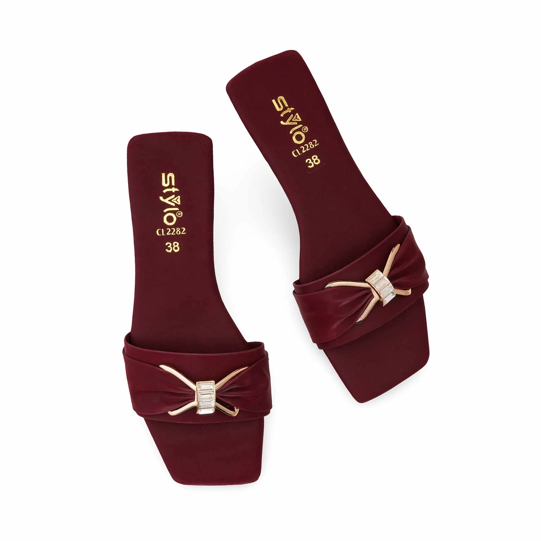 Maroon Casual Women Slipper CL2282 - Image 5