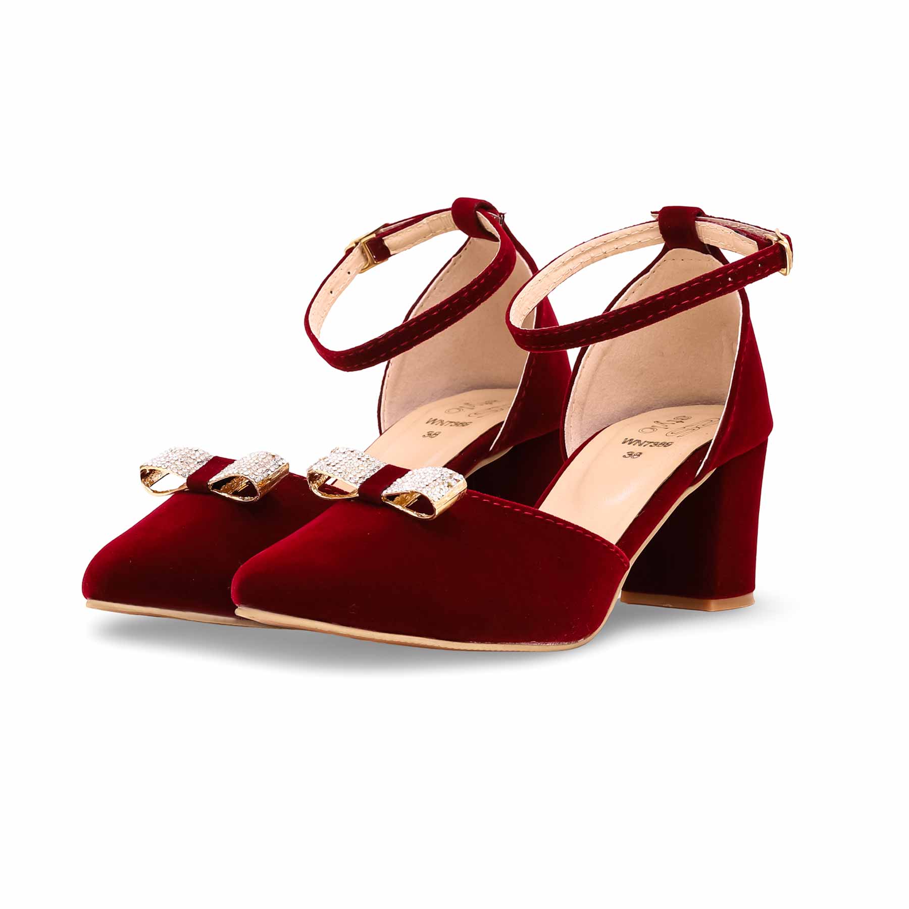 Maroon Court Shoes WN7389 - Image 2