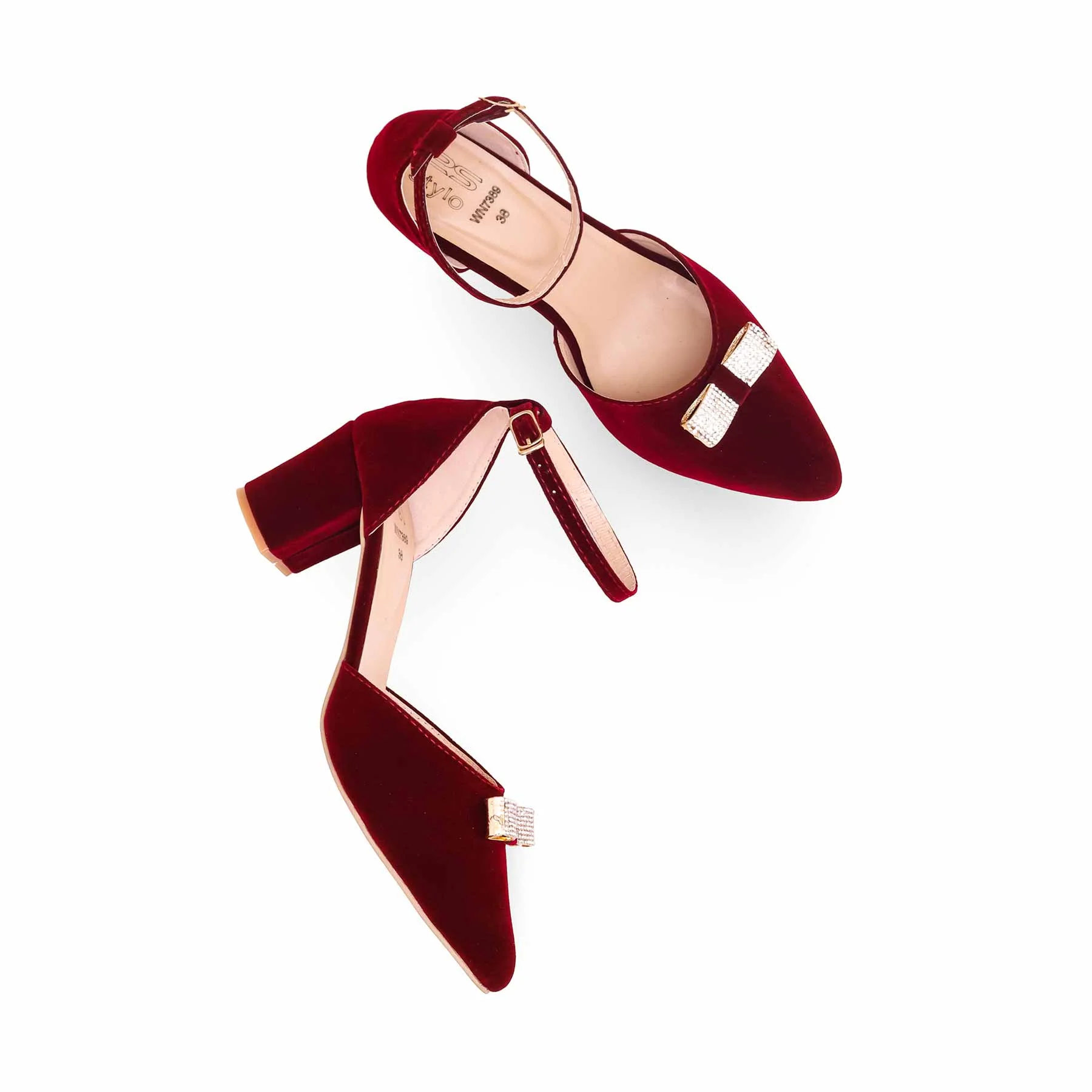 Maroon Court Shoes WN7389 - Image 4