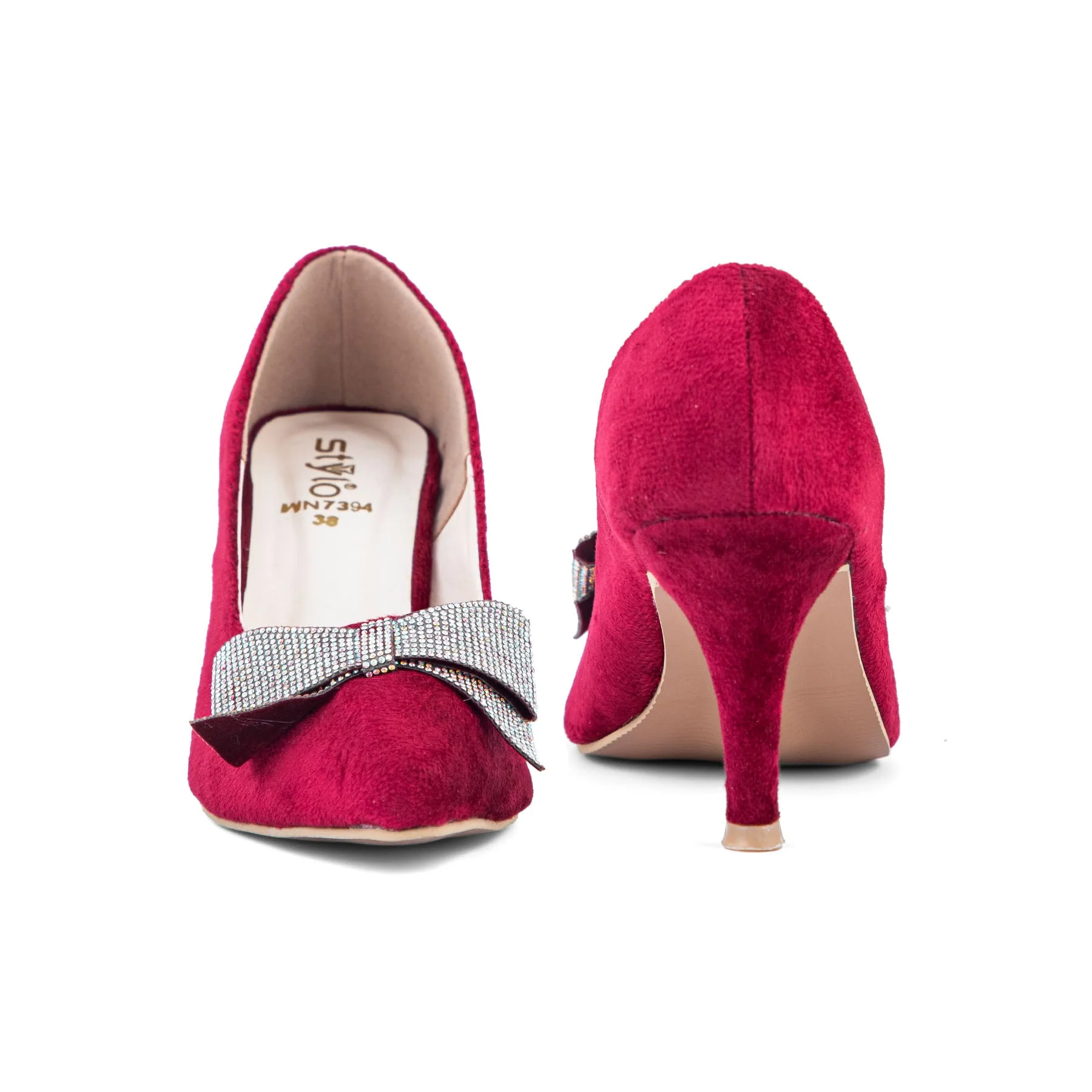 Maroon Court Shoes WN7394 - Image 3