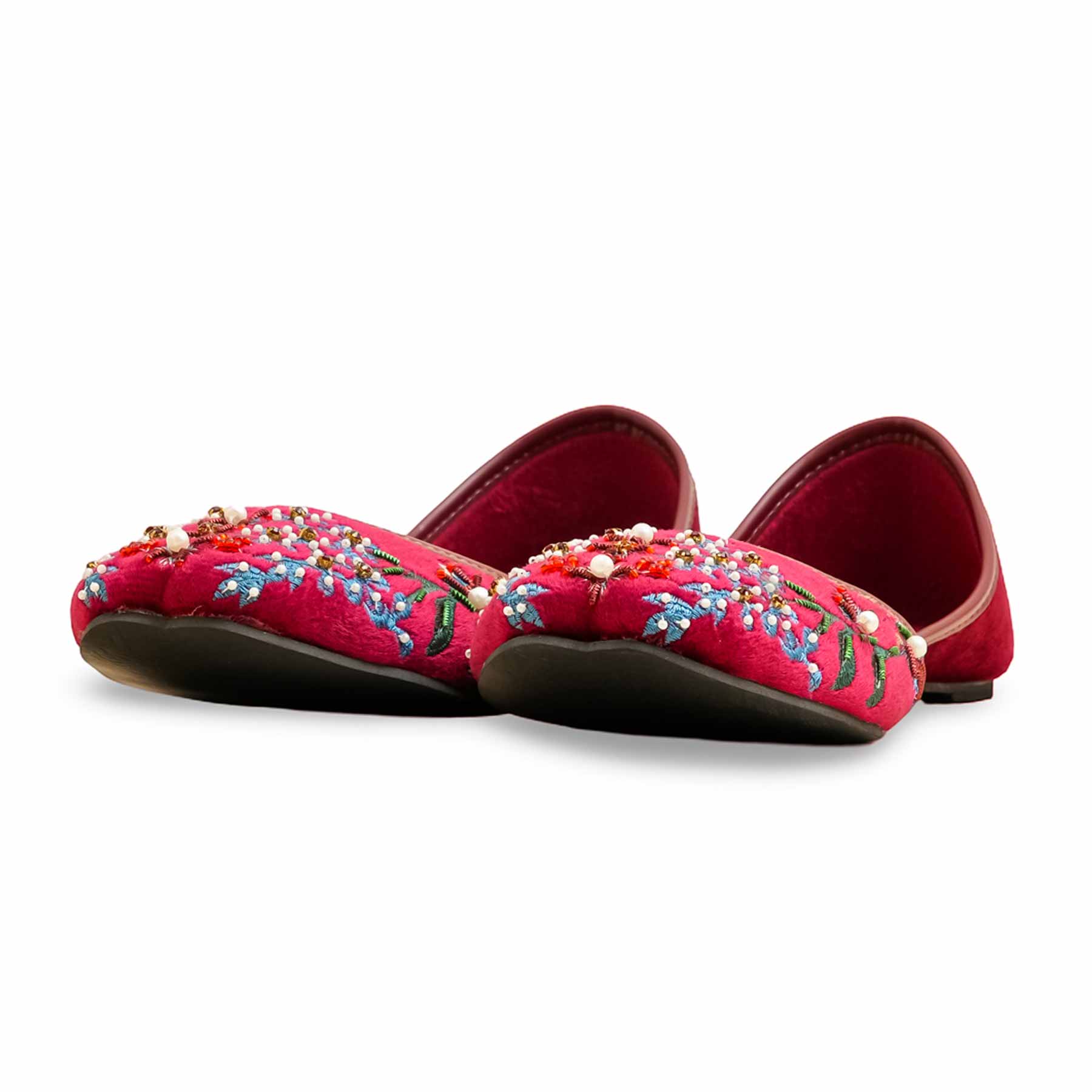 Maroon Ethnic Khussa EC8588 - Image 3