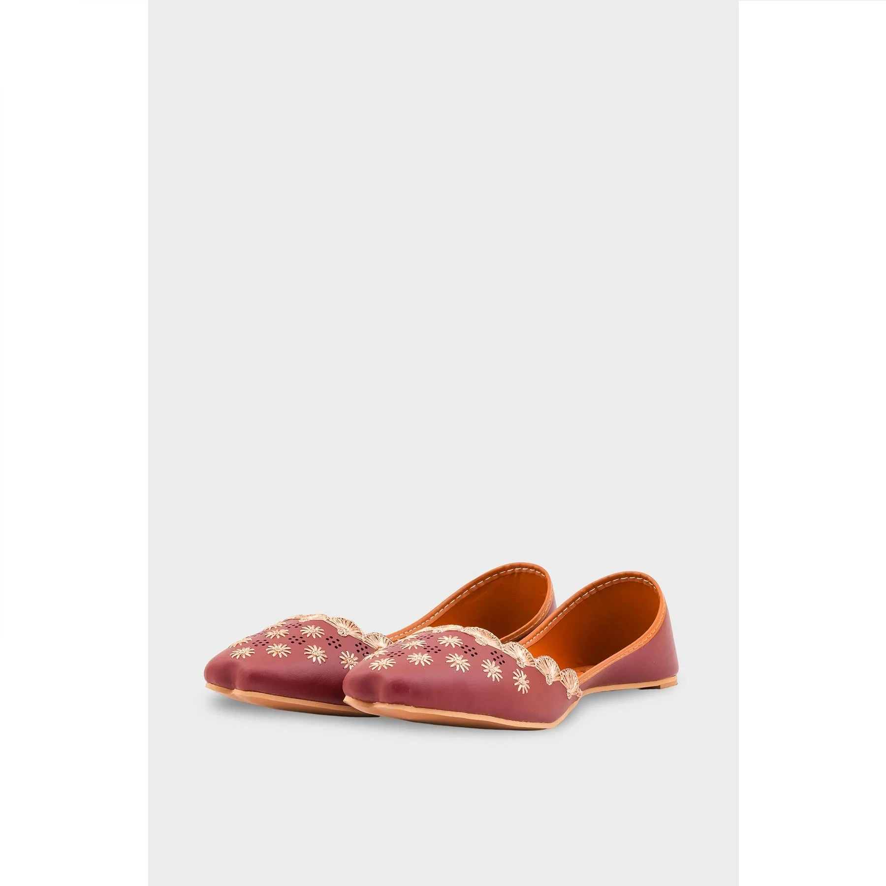Maroon Ethnic Khussa EC8620 - Image 4