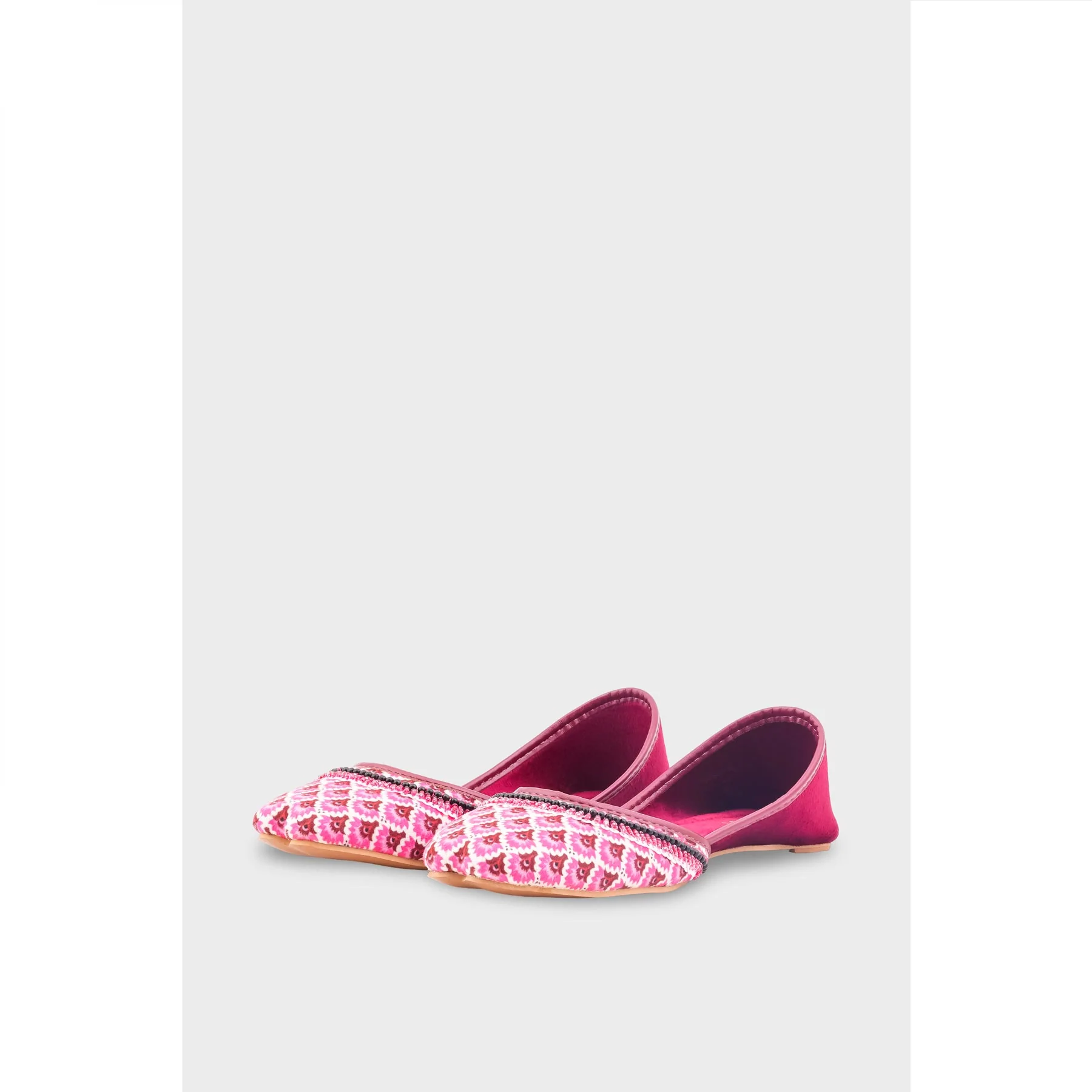 Maroon Ethnic Khussa For Women EC8611 - Image 3