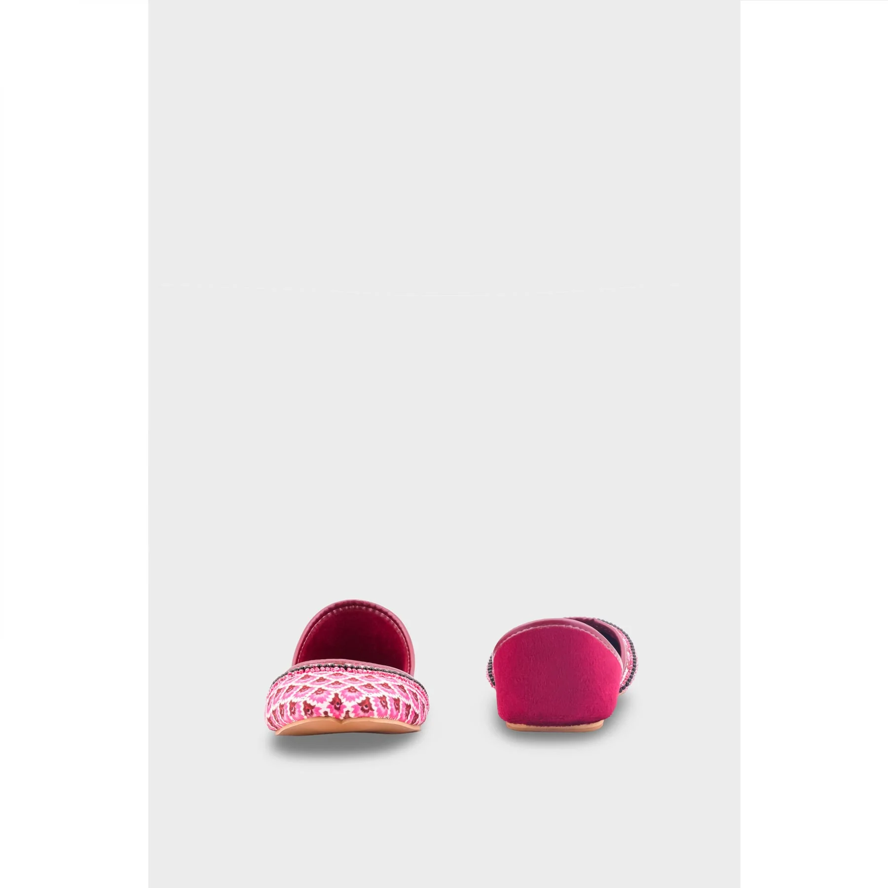 Maroon Ethnic Khussa For Women EC8611 - Image 4