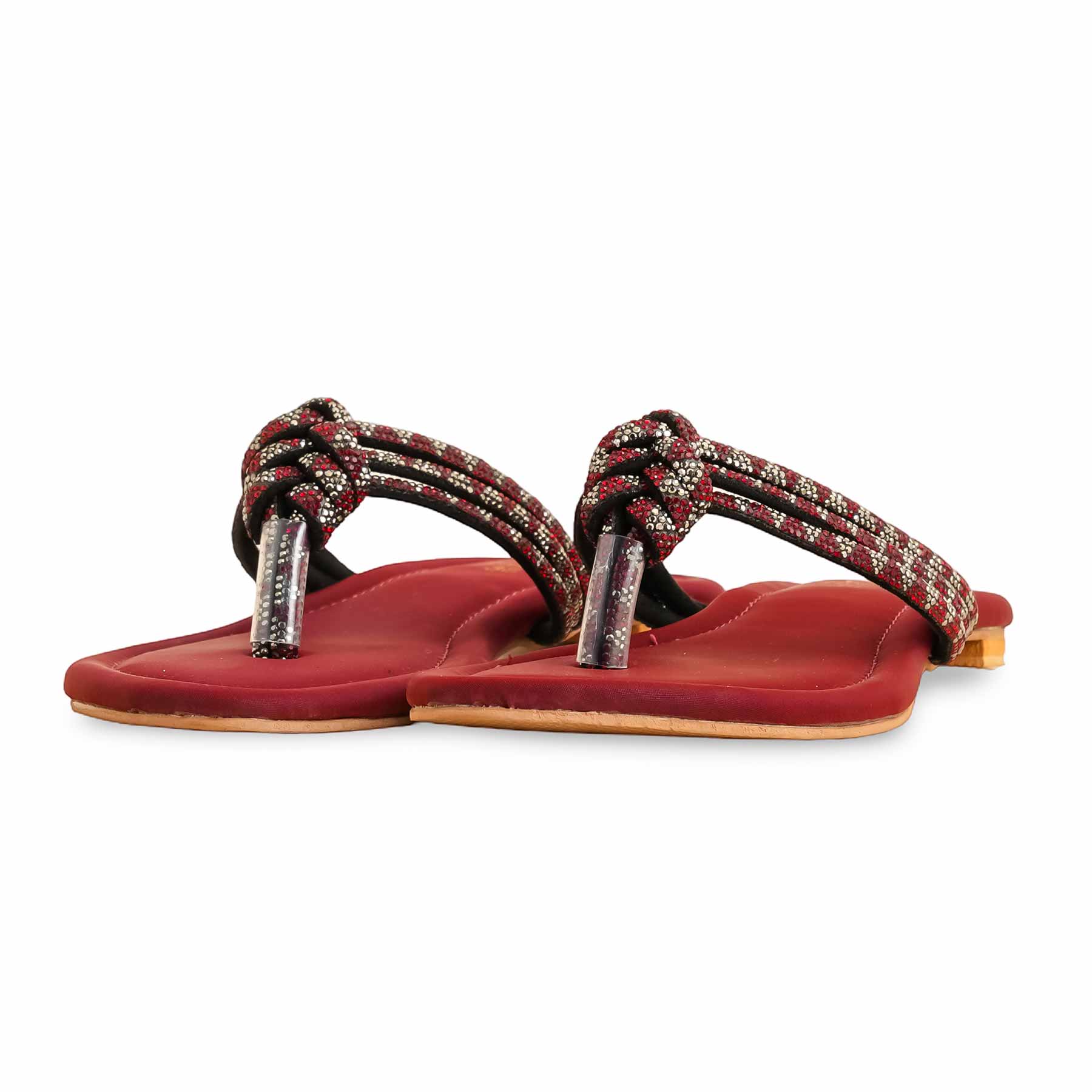 Maroon Fancy Chappal FN0808 - Image 3