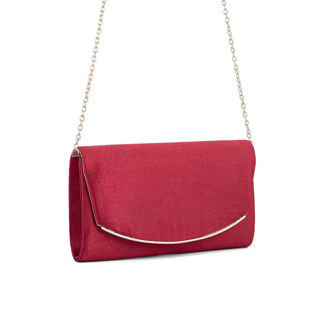 Maroon Fancy Clutch P24148 - Image 2