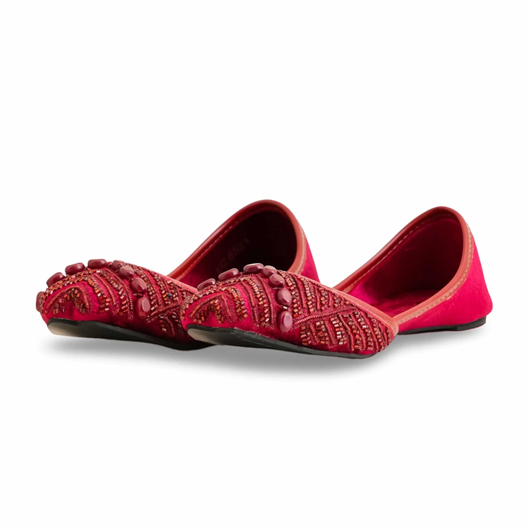 Maroon Fancy Khussa EC8521 - Image 3