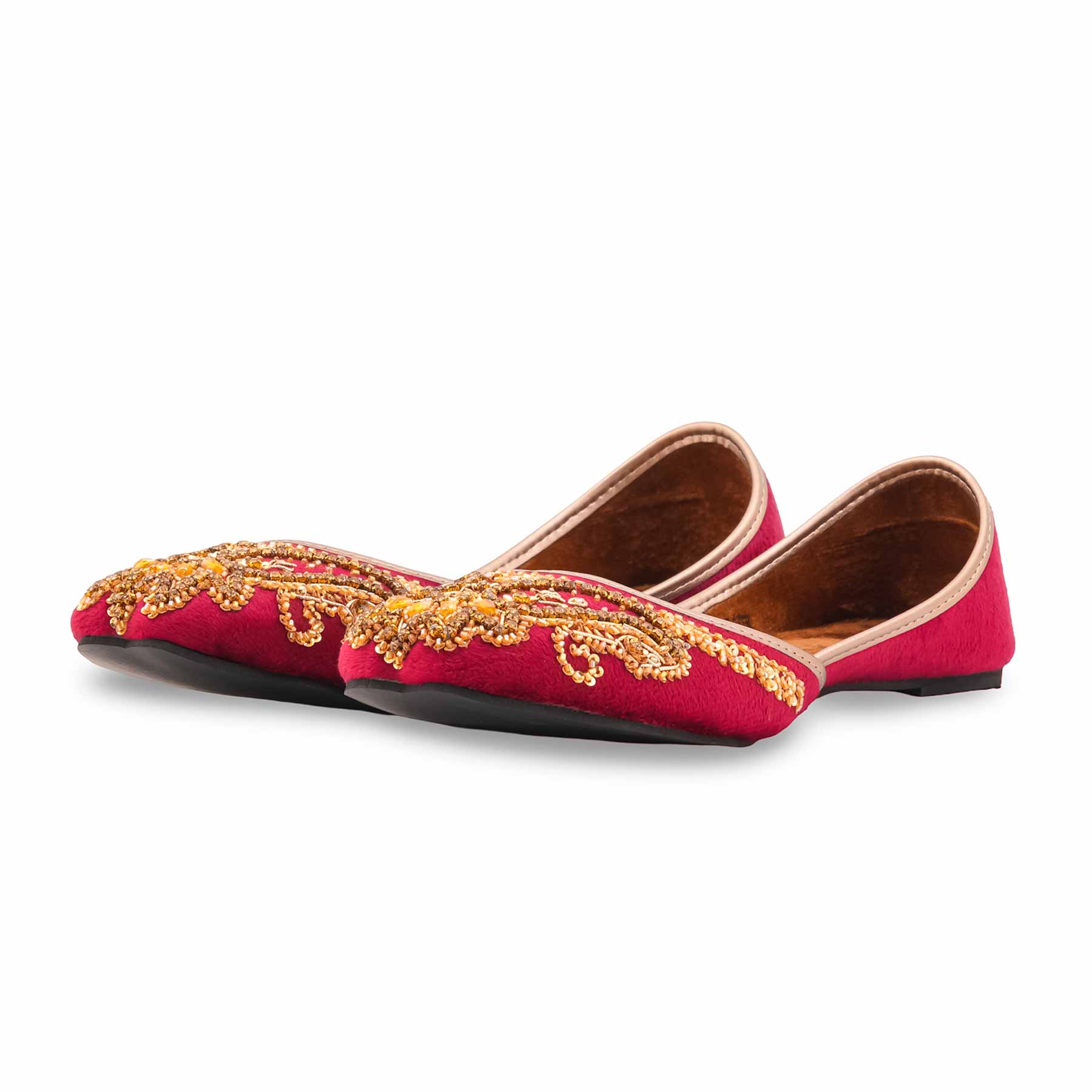 Maroon Fancy Khussa For Ladies EC8604 - Image 4