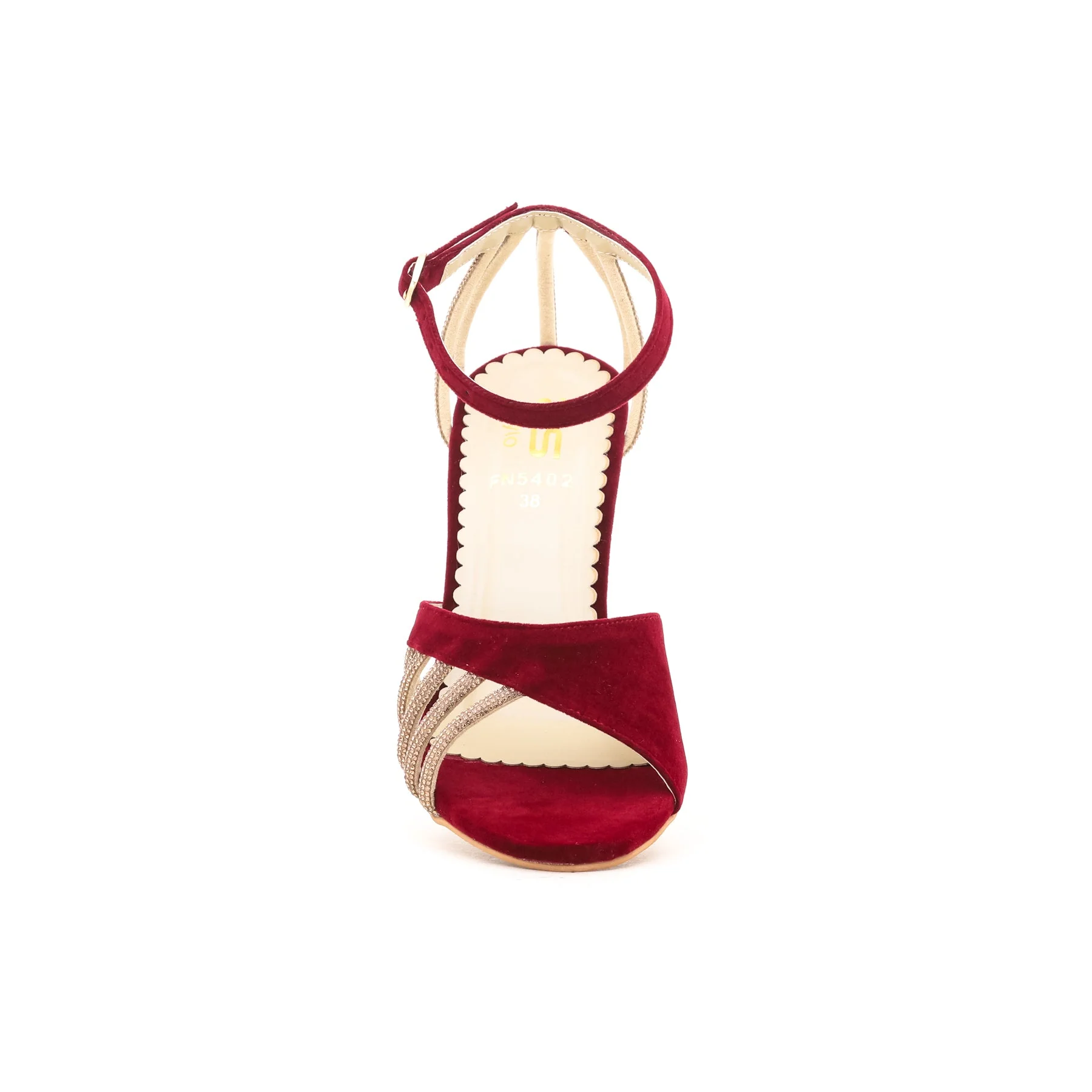 Maroon Fancy Sandal FN5402 - Image 3