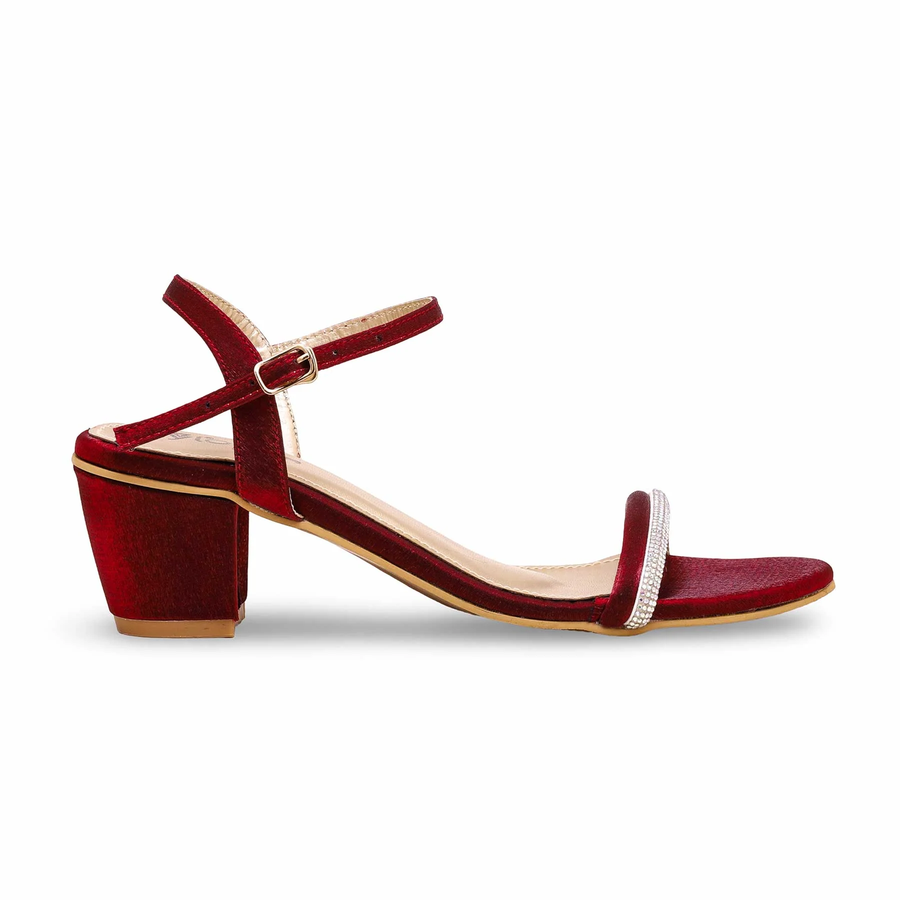 Maroon Fancy Sandal FN5981 - Image 2