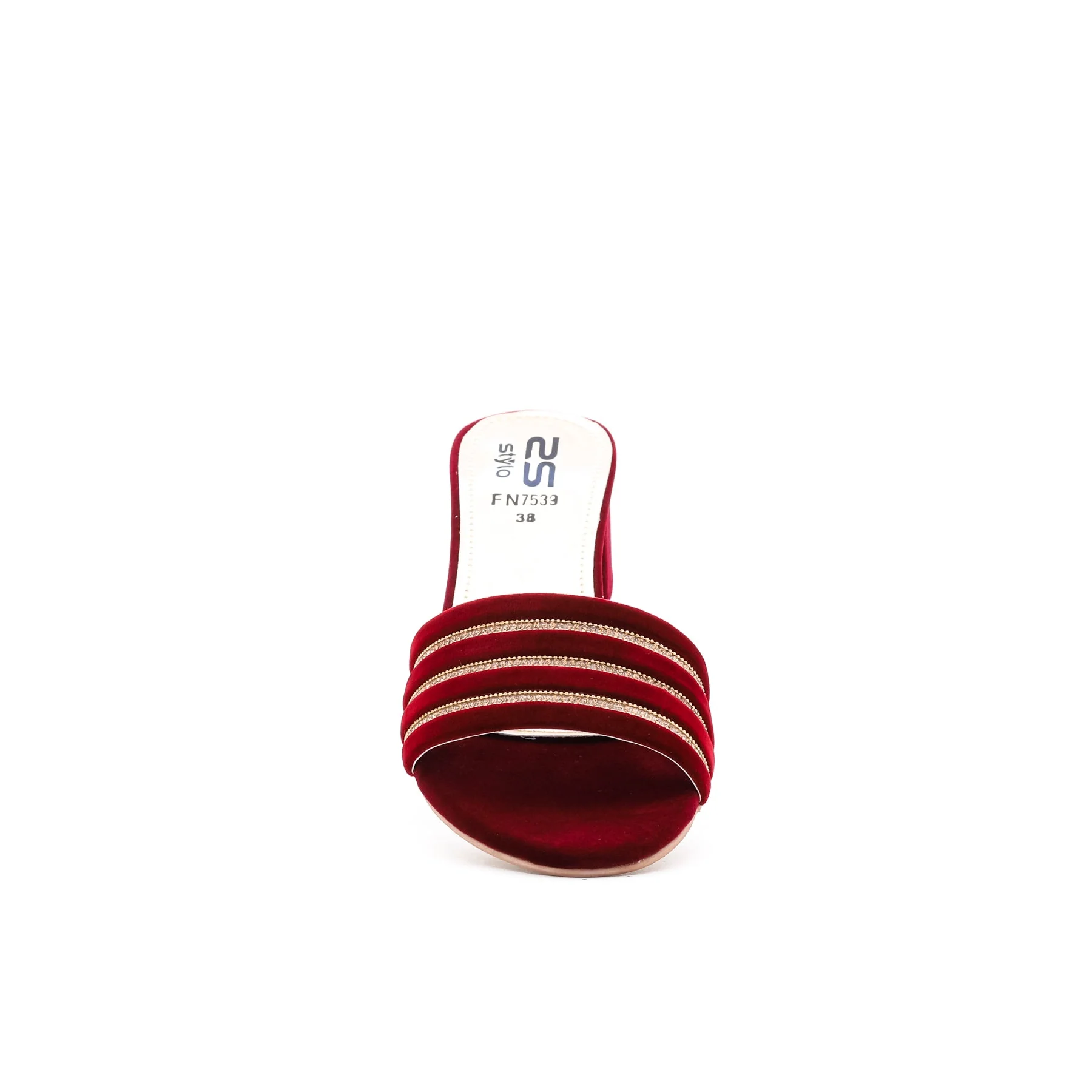 Maroon Fancy Slipper FN7539 - Image 3