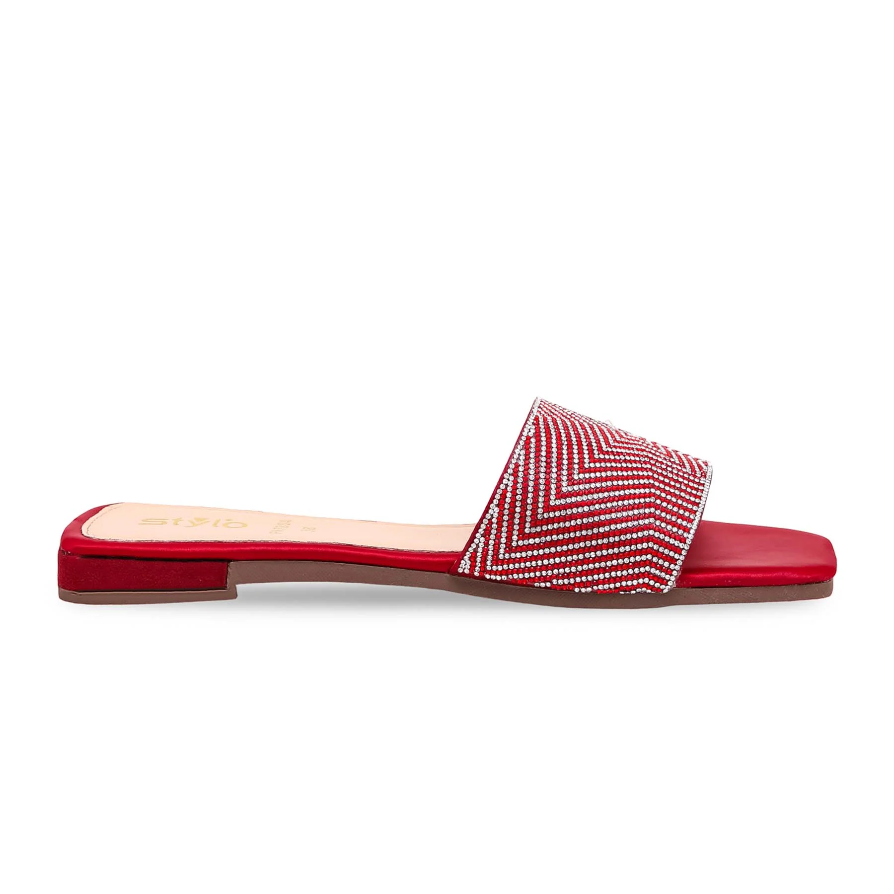 Maroon Fancy Slipper FN7804 - Image 2