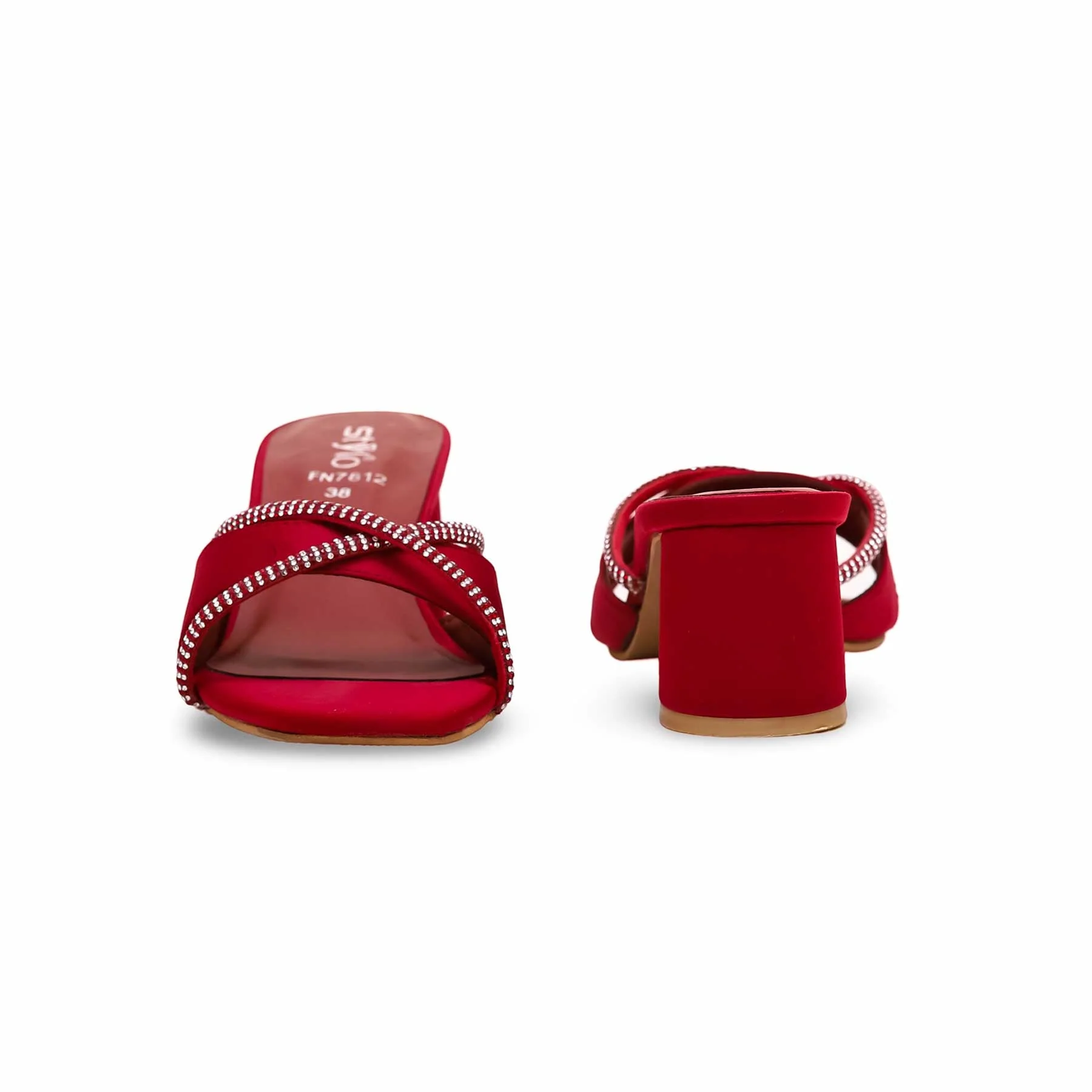 Maroon Fancy Slipper FN7812 - Image 3