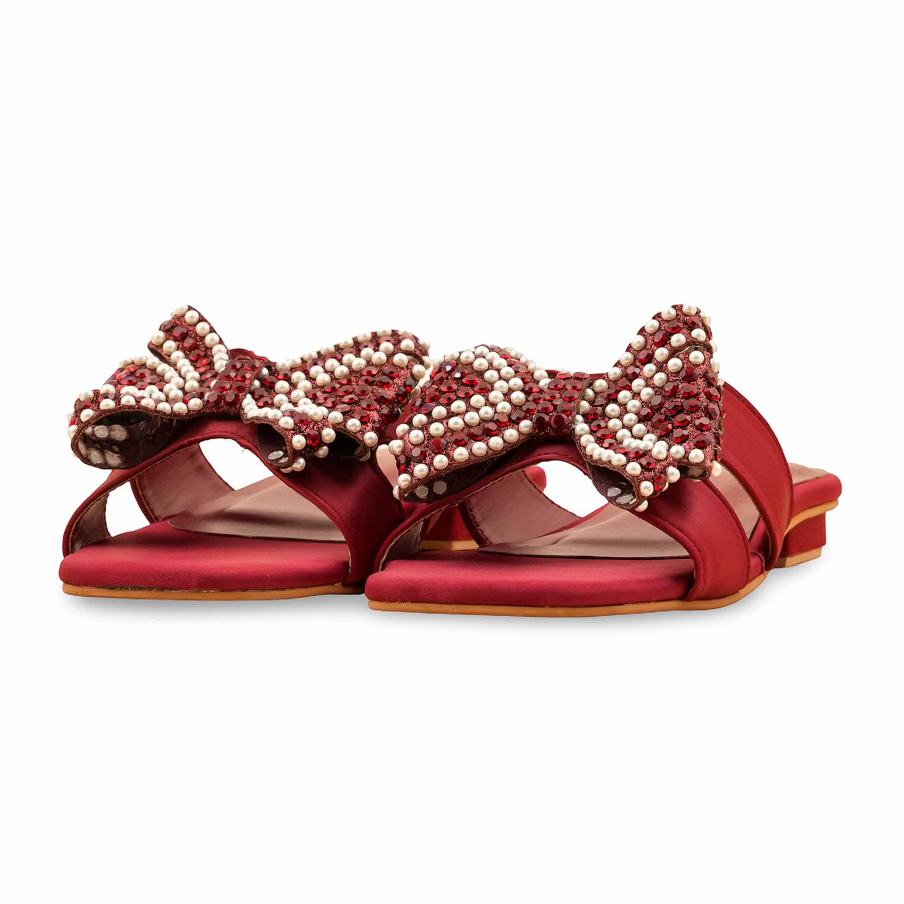 Maroon Fancy Slipper FN7961 - Image 3