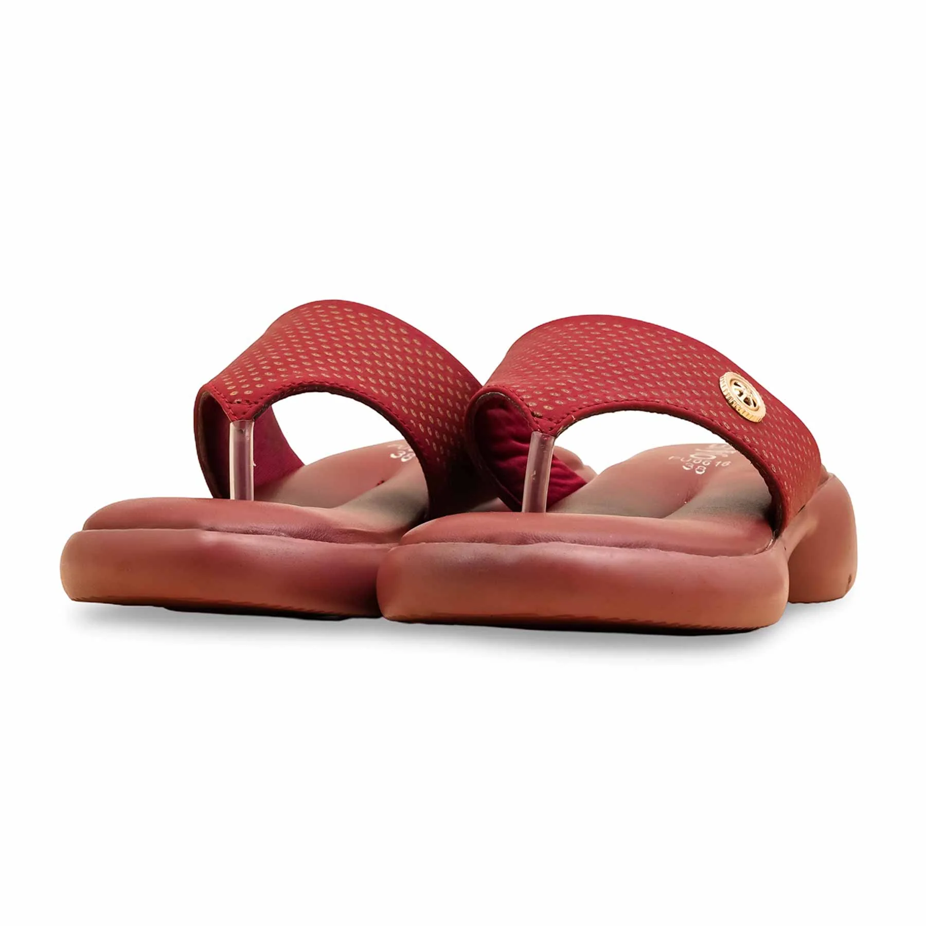 Maroon Formal Chappal For Ladies PU0616 - Image 3