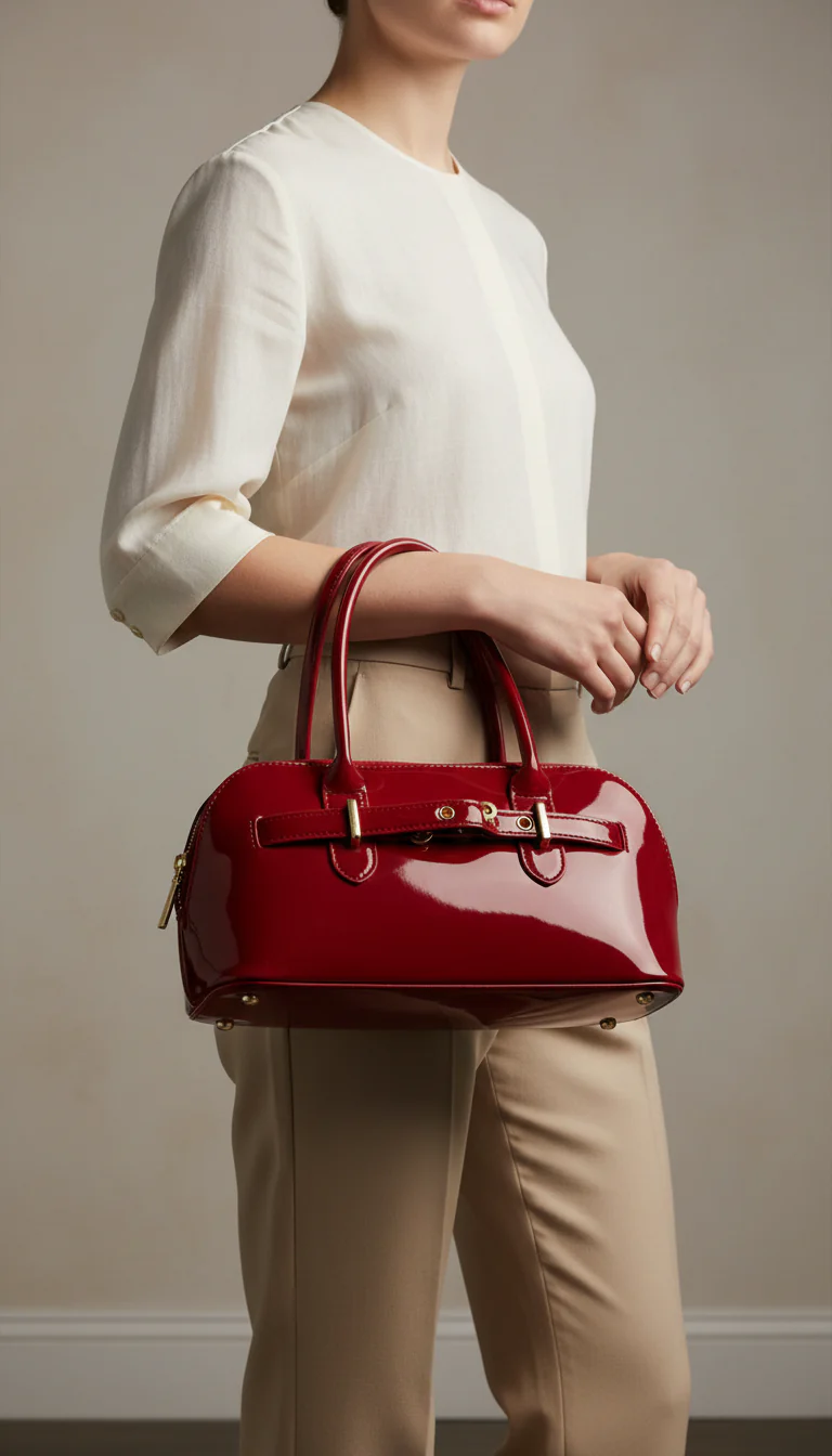 Maroon Formal Hand Bag For Ladies P36487