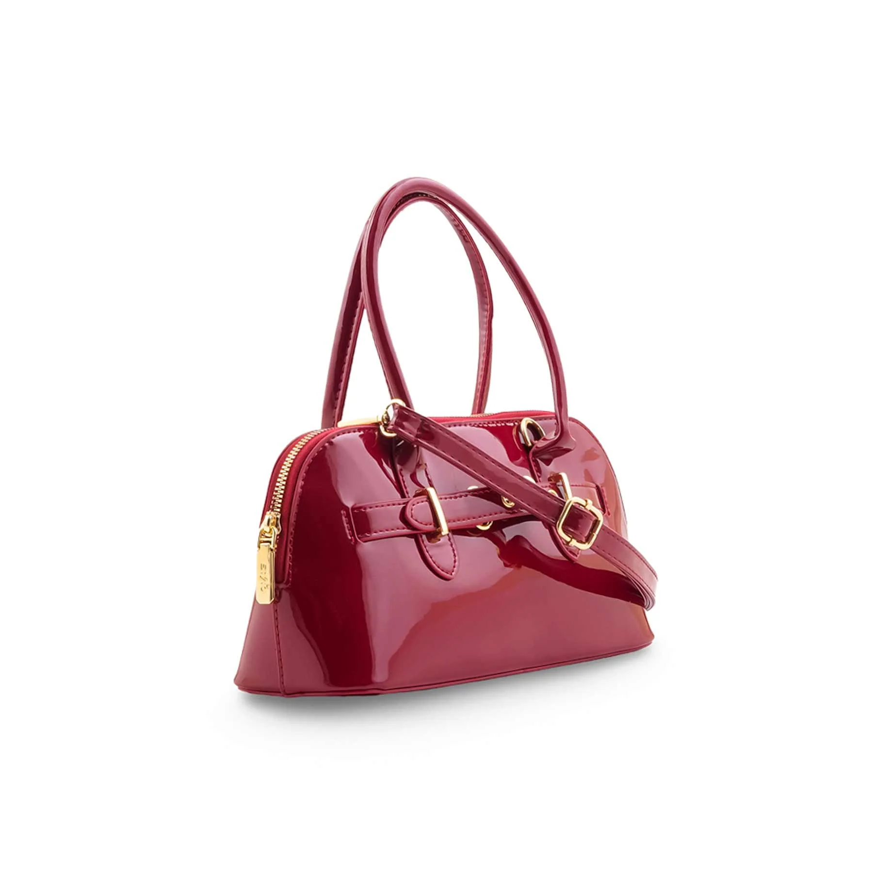 Maroon Formal Hand Bag For Ladies P36487 - Image 3