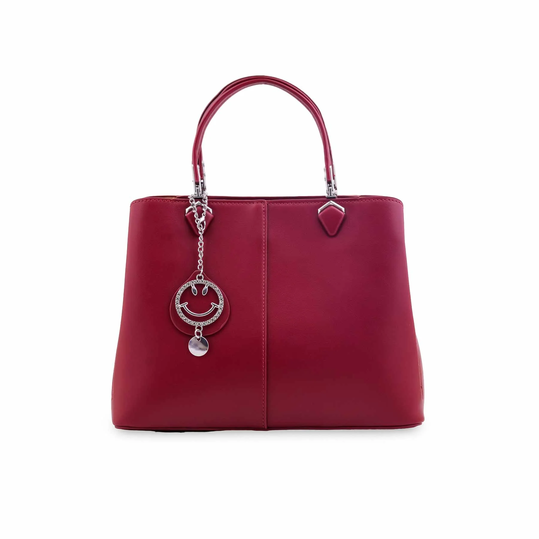 Maroon Formal Hand Bag For Ladies P36557 - Image 4