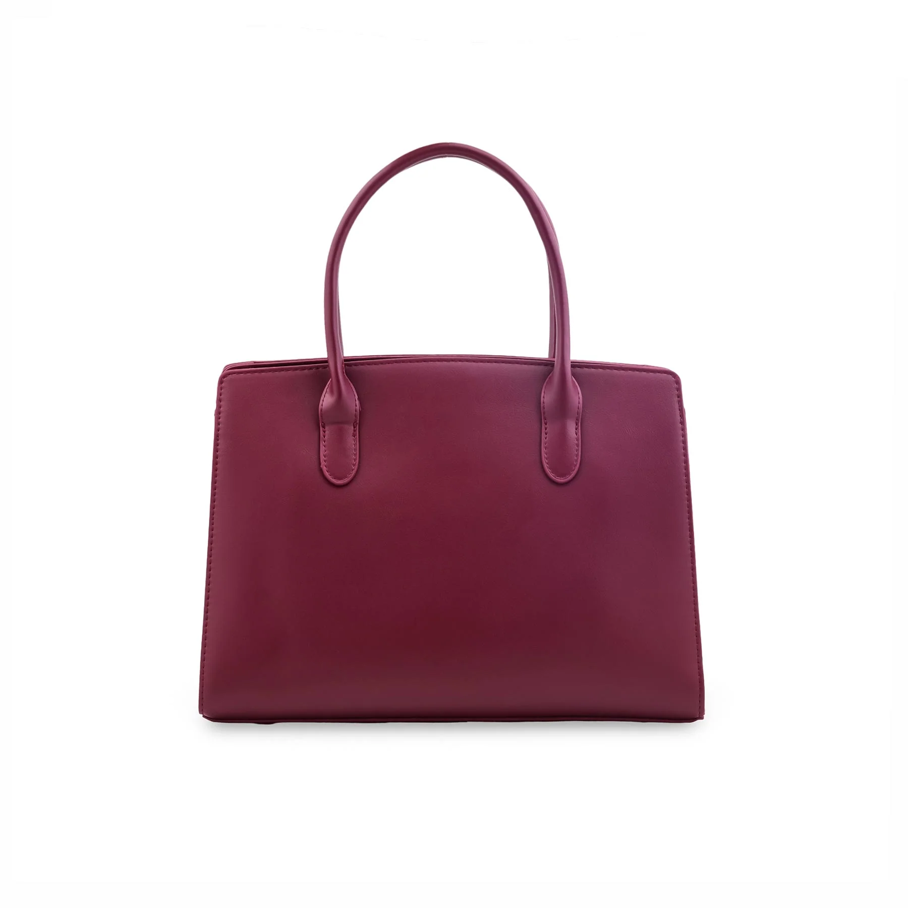 Maroon Formal Hand Bag For Ladies P36565 - Image 4