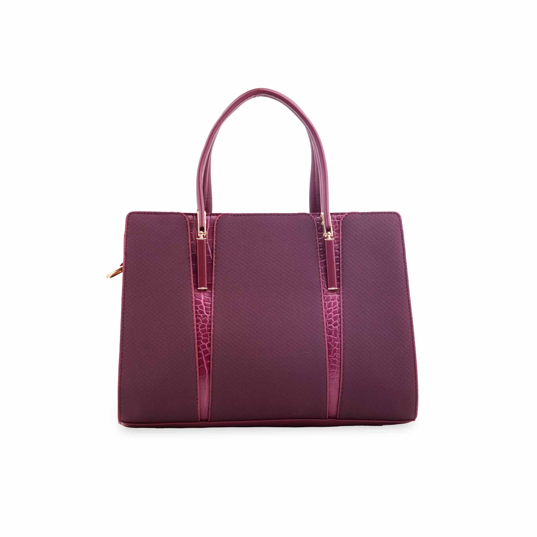 Maroon Formal Hand Bag For Ladies P36566 - Image 2