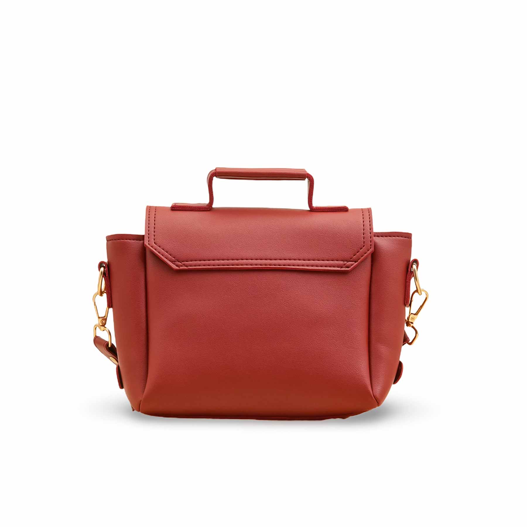 Maroon Formal Hand Bag For Ladies P56253 - Image 4