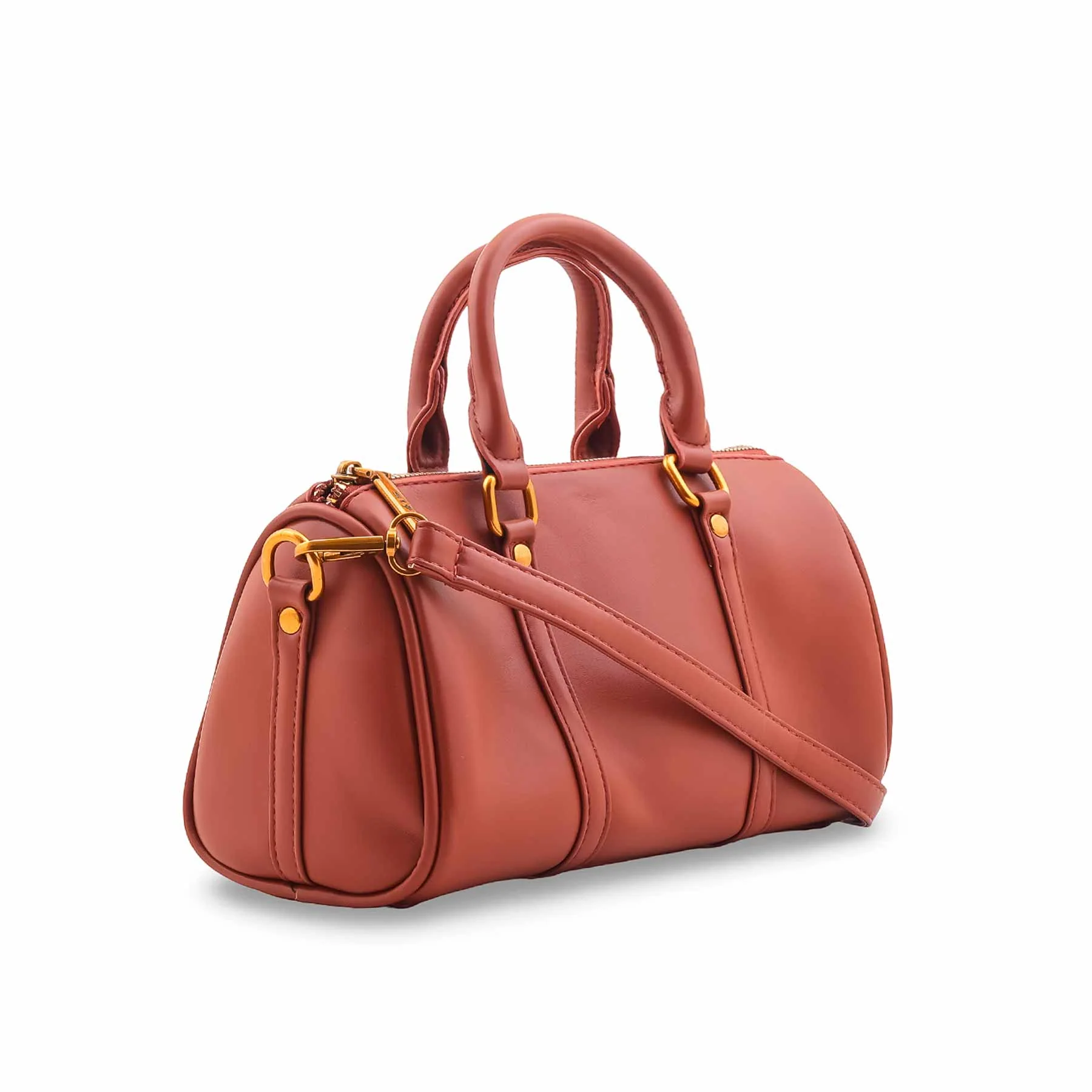 Maroon Formal Hand Bag For Women P36478 - Image 3