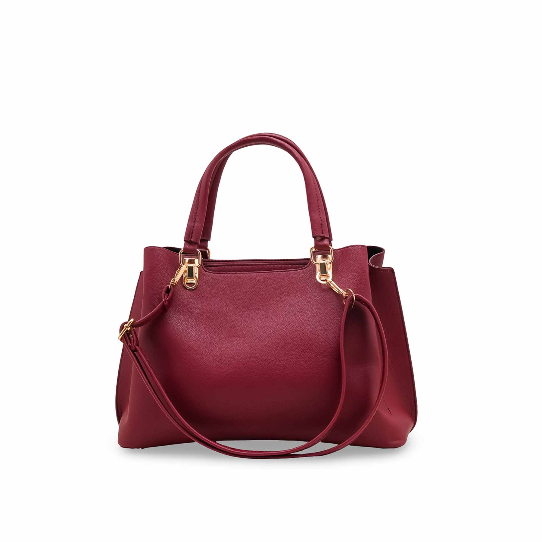 Maroon Formal Hand Bag For Women P55847 - Image 2