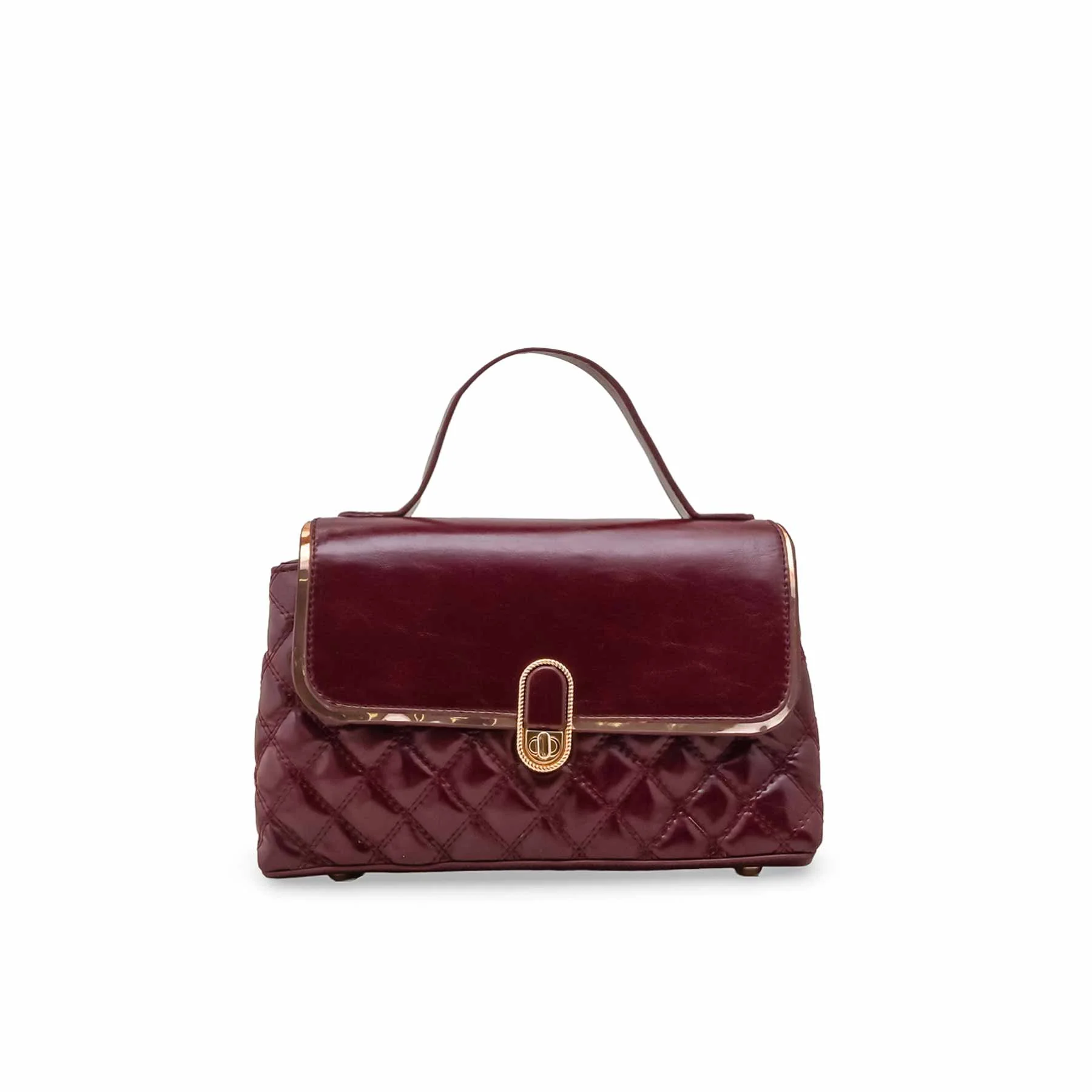 Maroon Formal Hand Bag For Women P55865 - Image 2