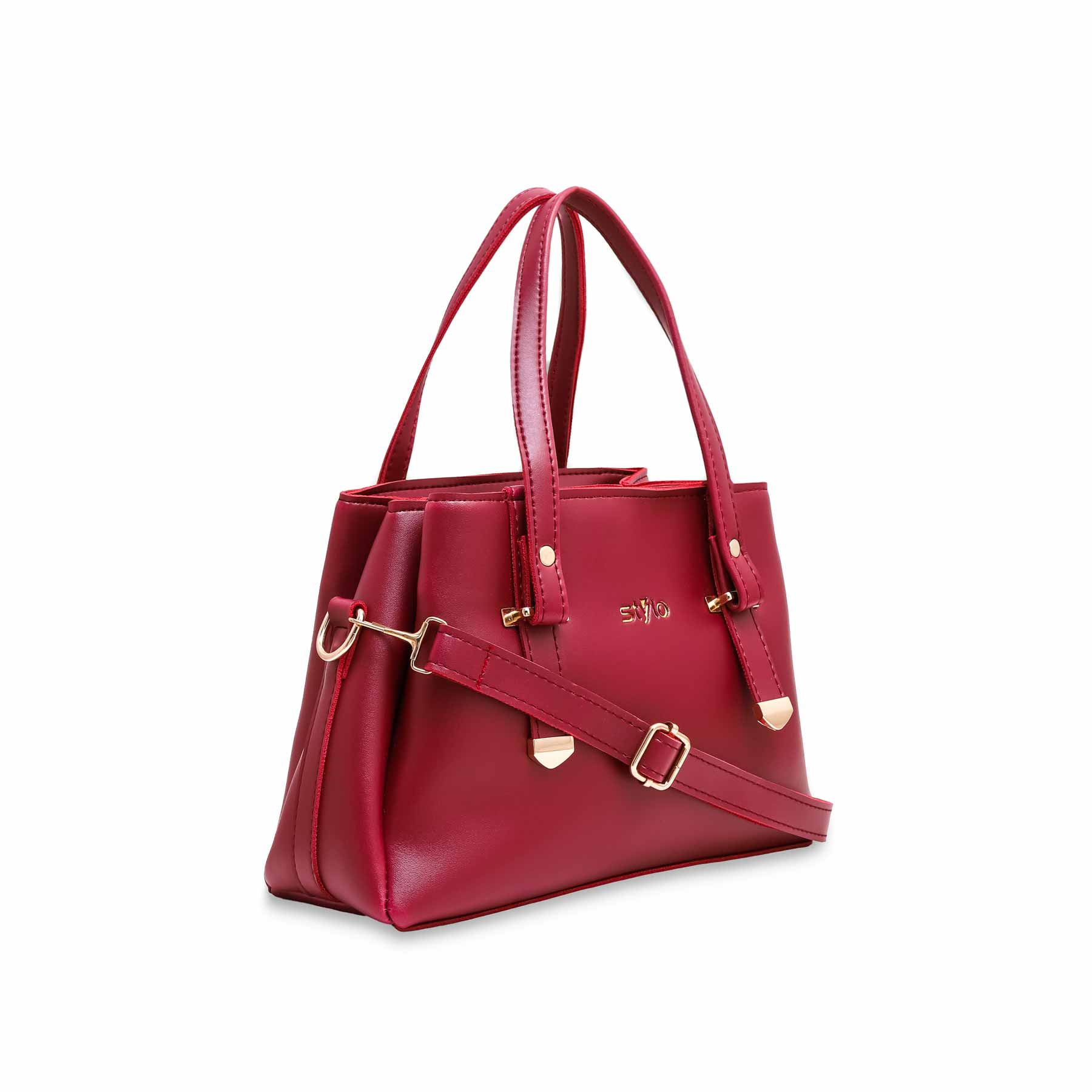 Maroon Formal Hand Bag P55380 - Image 2