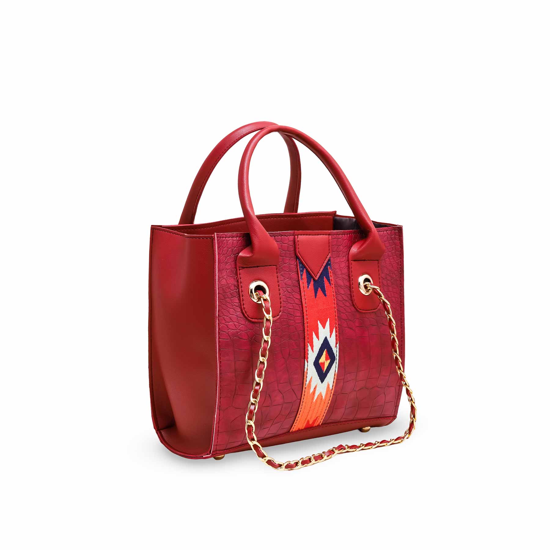 Maroon Formal Hand Bag P56085 - Image 2