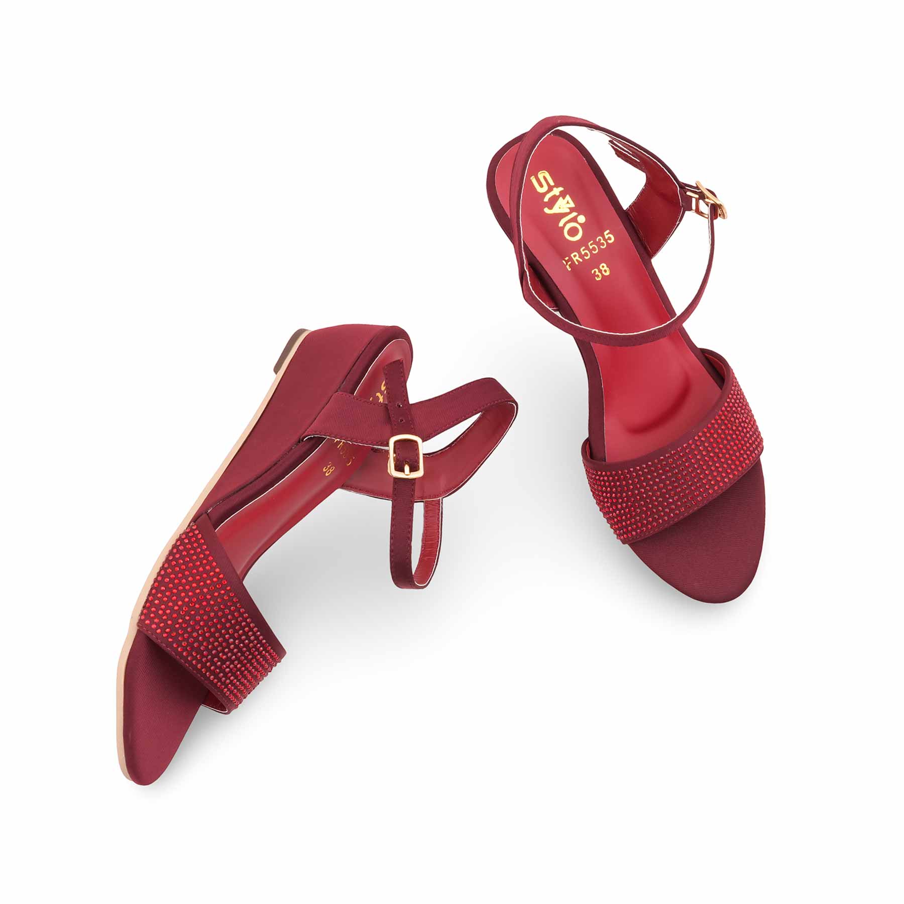 Maroon Formal Sandal For Ladies FR5535 - Image 5