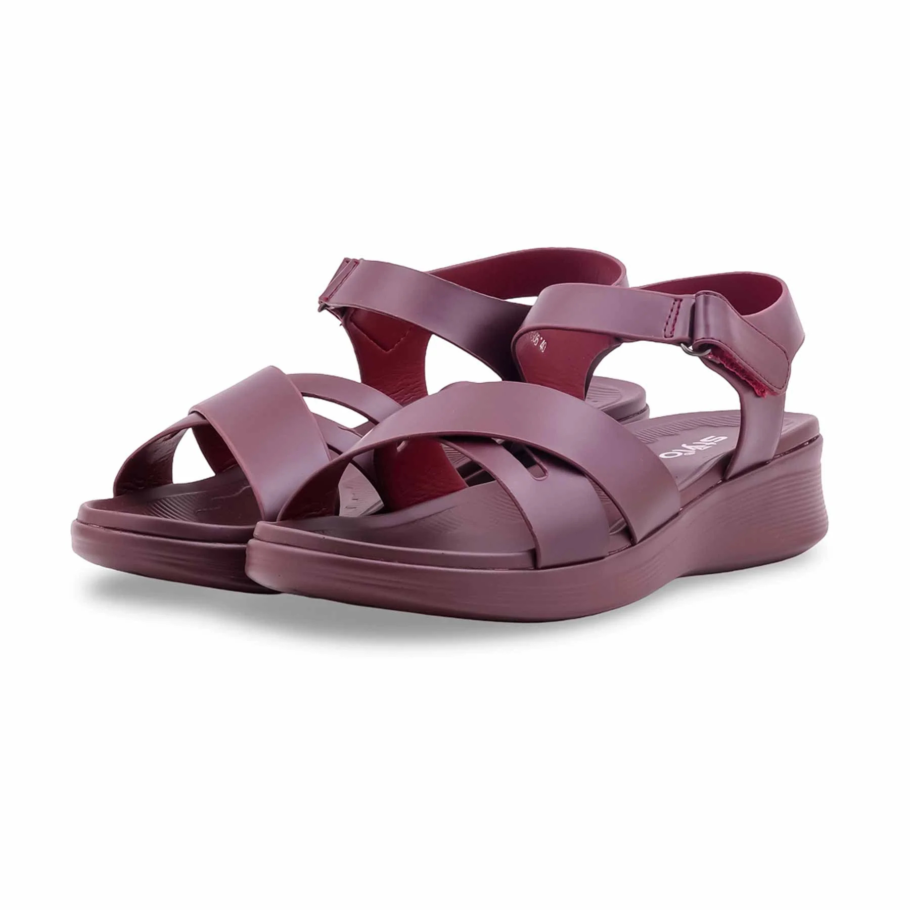 Maroon Formal Sandal For Ladies PU0866 - Image 3