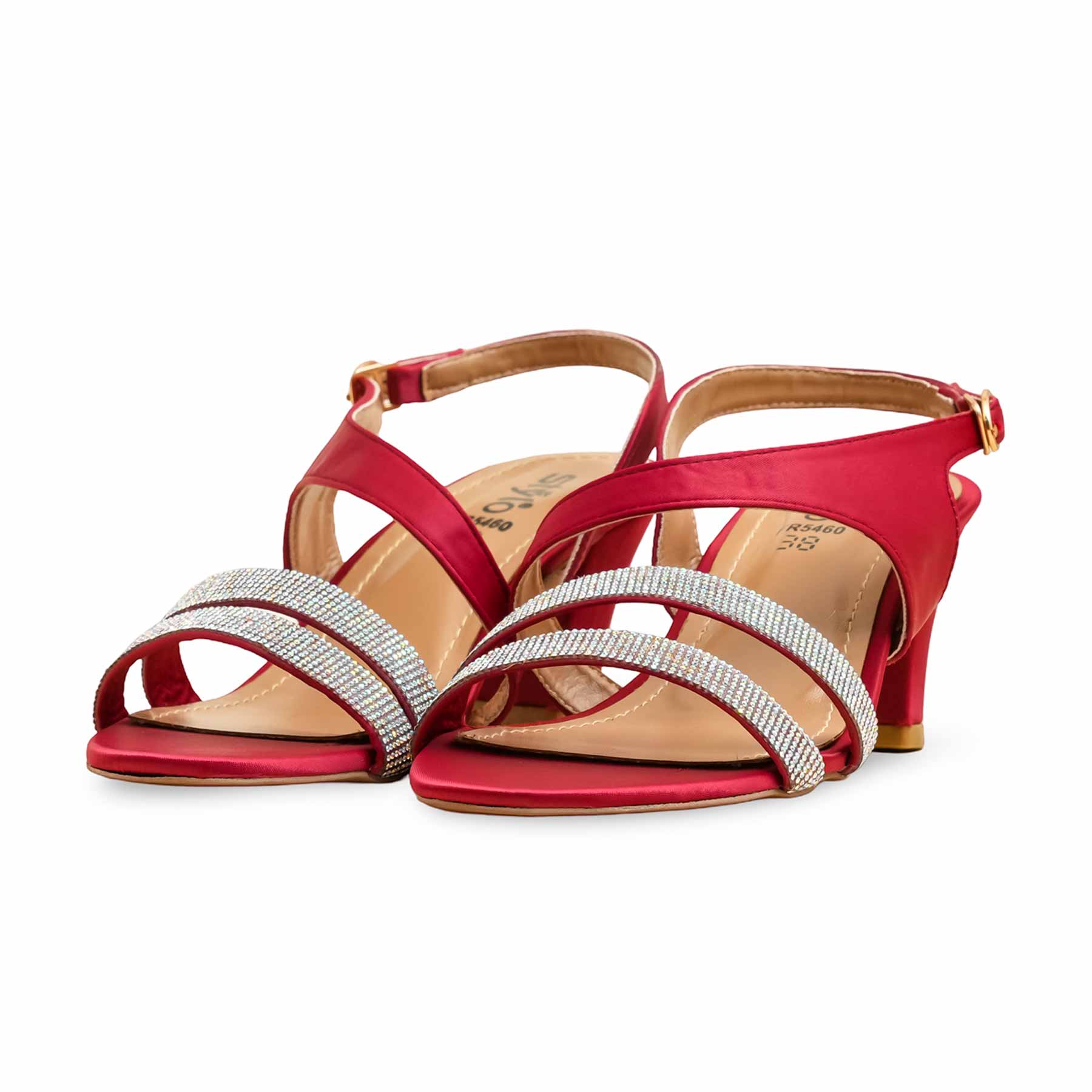 Maroon Formal Sandal For Women FR5460 - Image 3