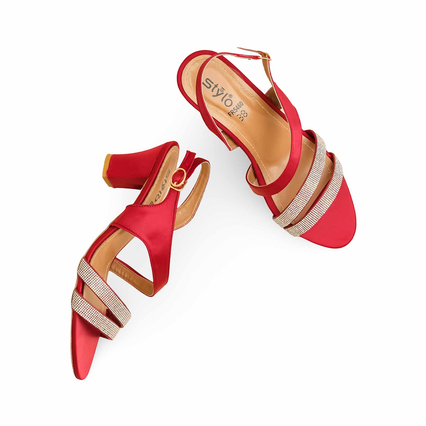 Maroon Formal Sandal For Women FR5460 - Image 5
