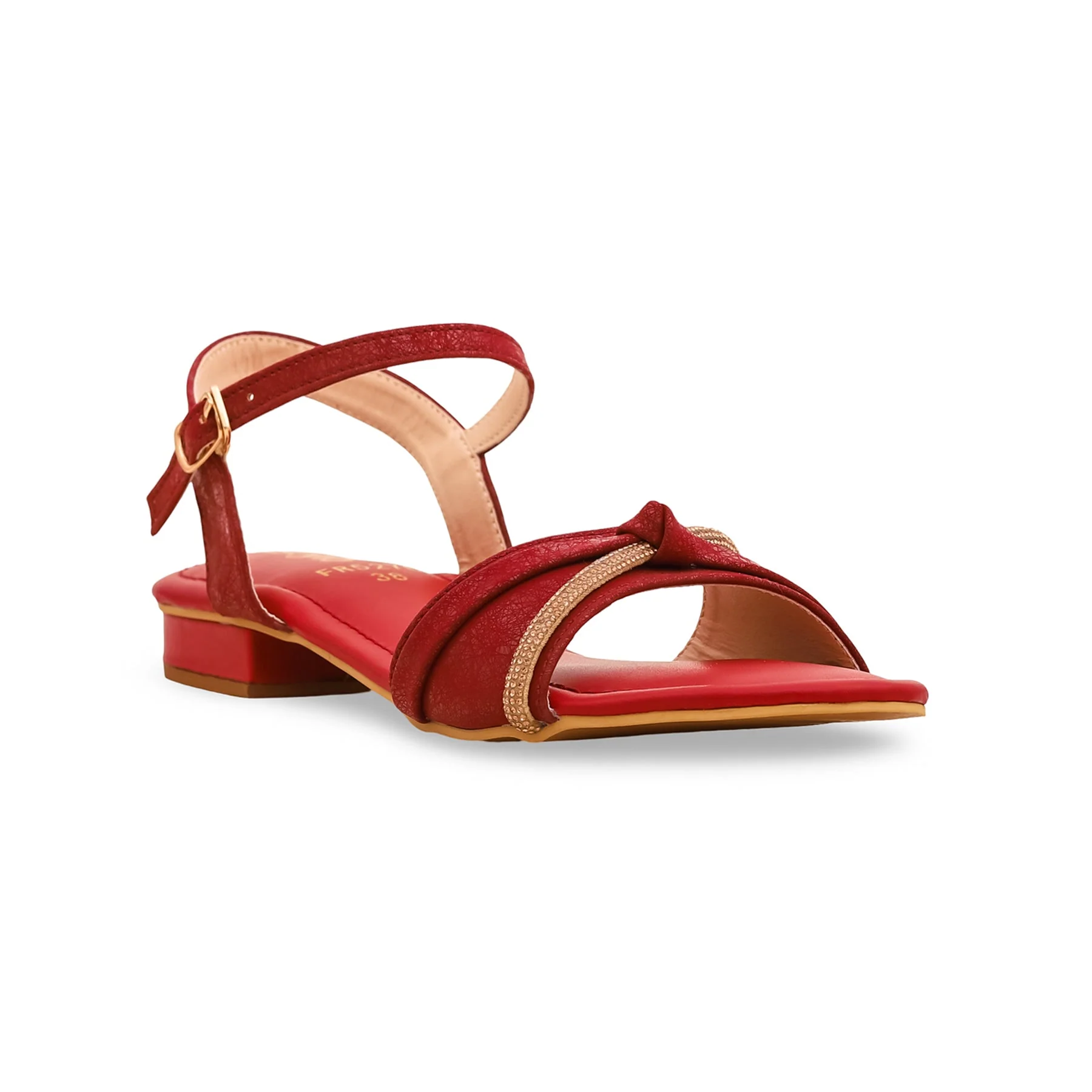 Maroon Formal Sandal FR5276 - Image 2