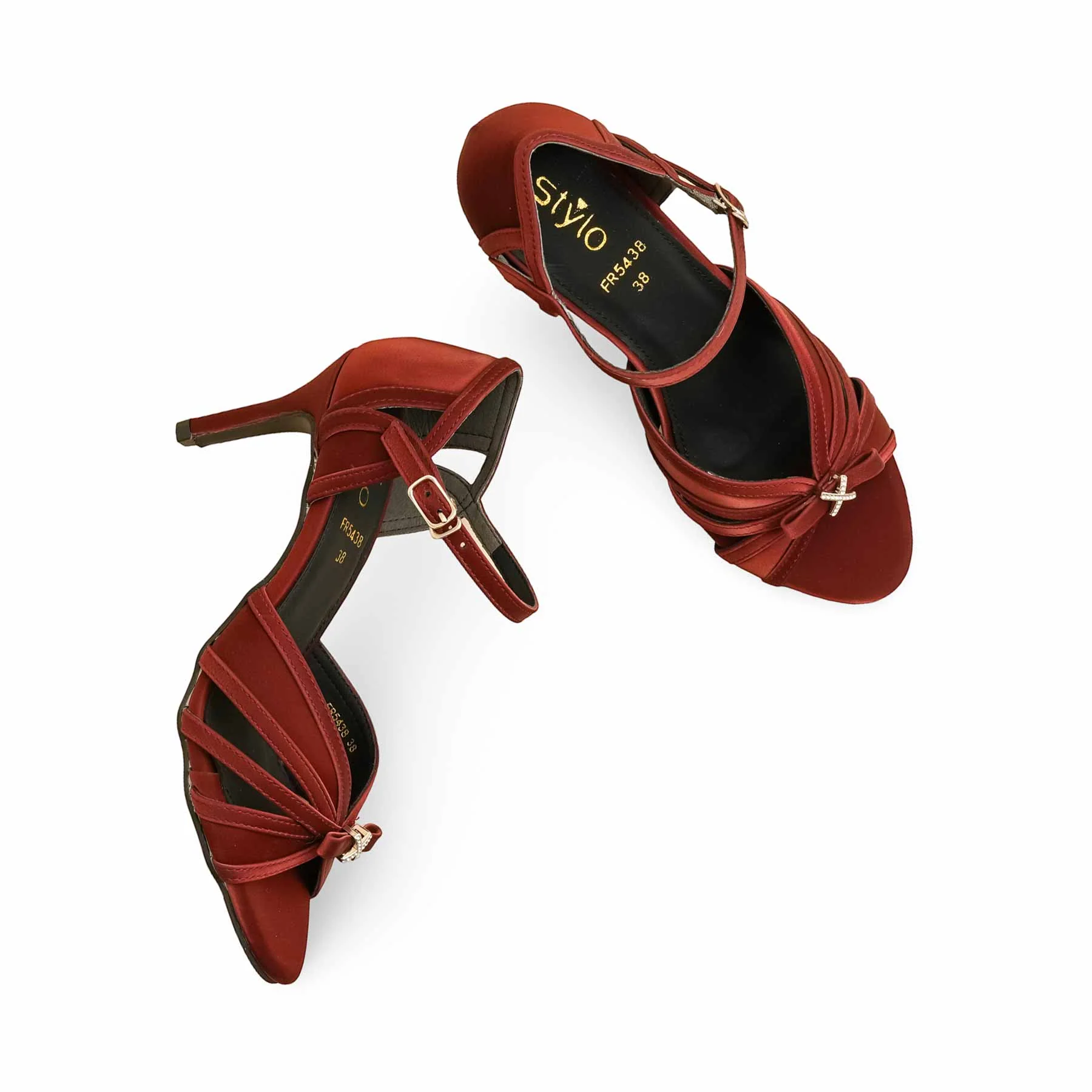 Maroon Formal Sandal FR5438 - Image 5