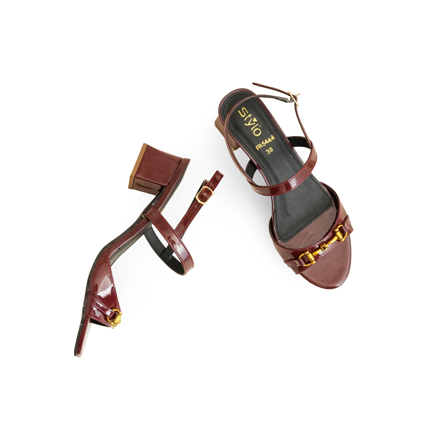 Maroon Formal Sandal FR5444 - Image 5