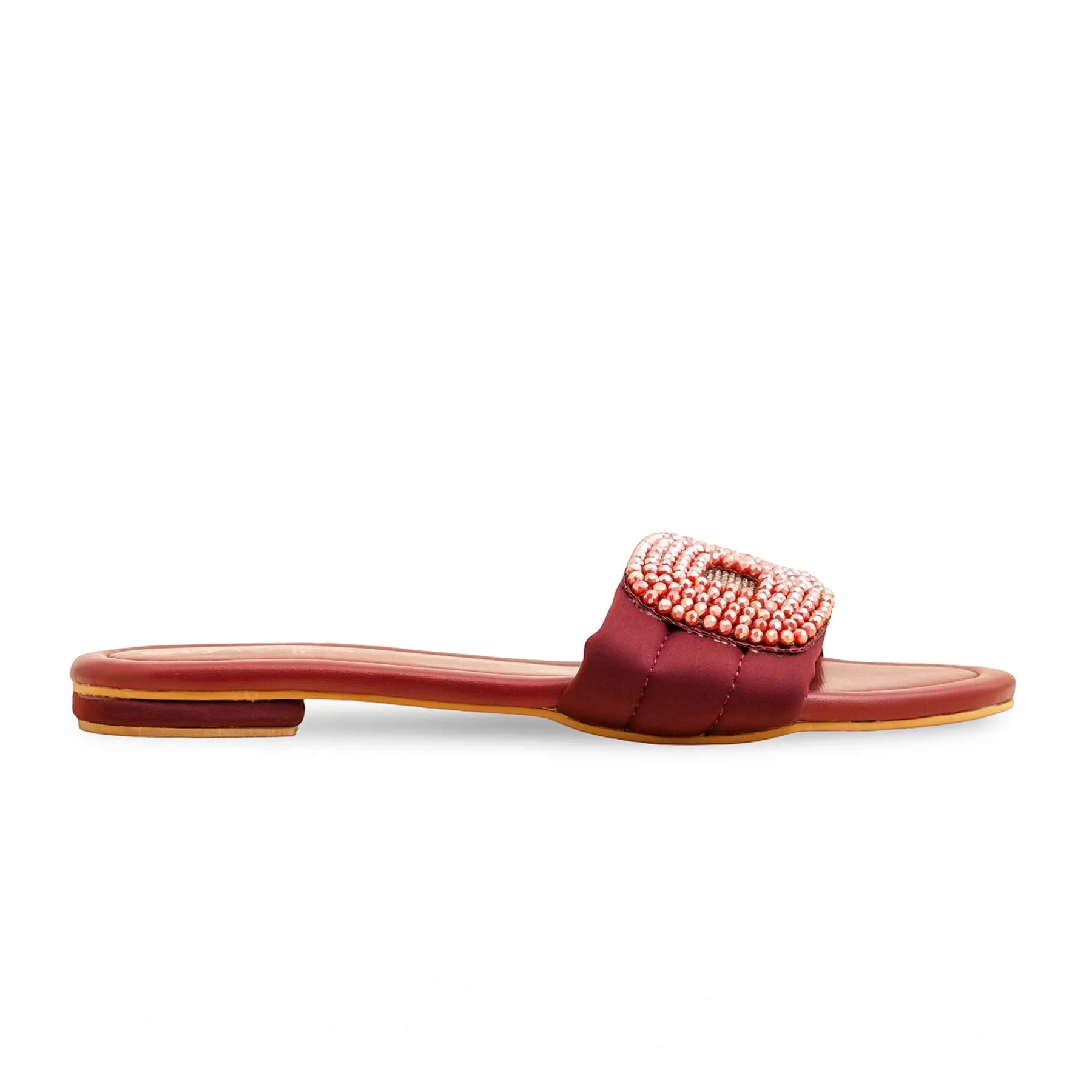 Maroon Formal Slipper For Ladies FR8398 - Image 2