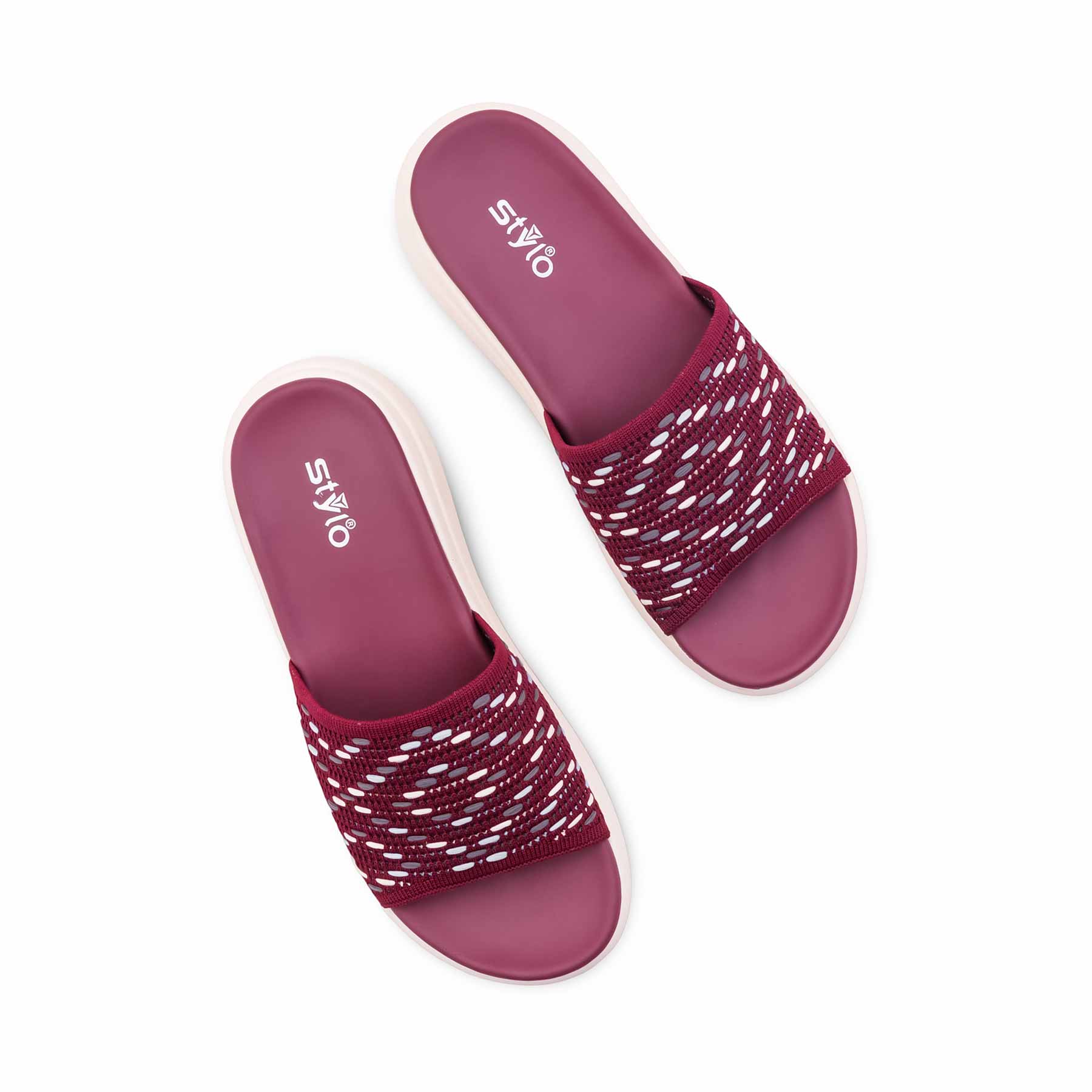 Maroon Formal Slipper For Ladies PU0795 - Image 5