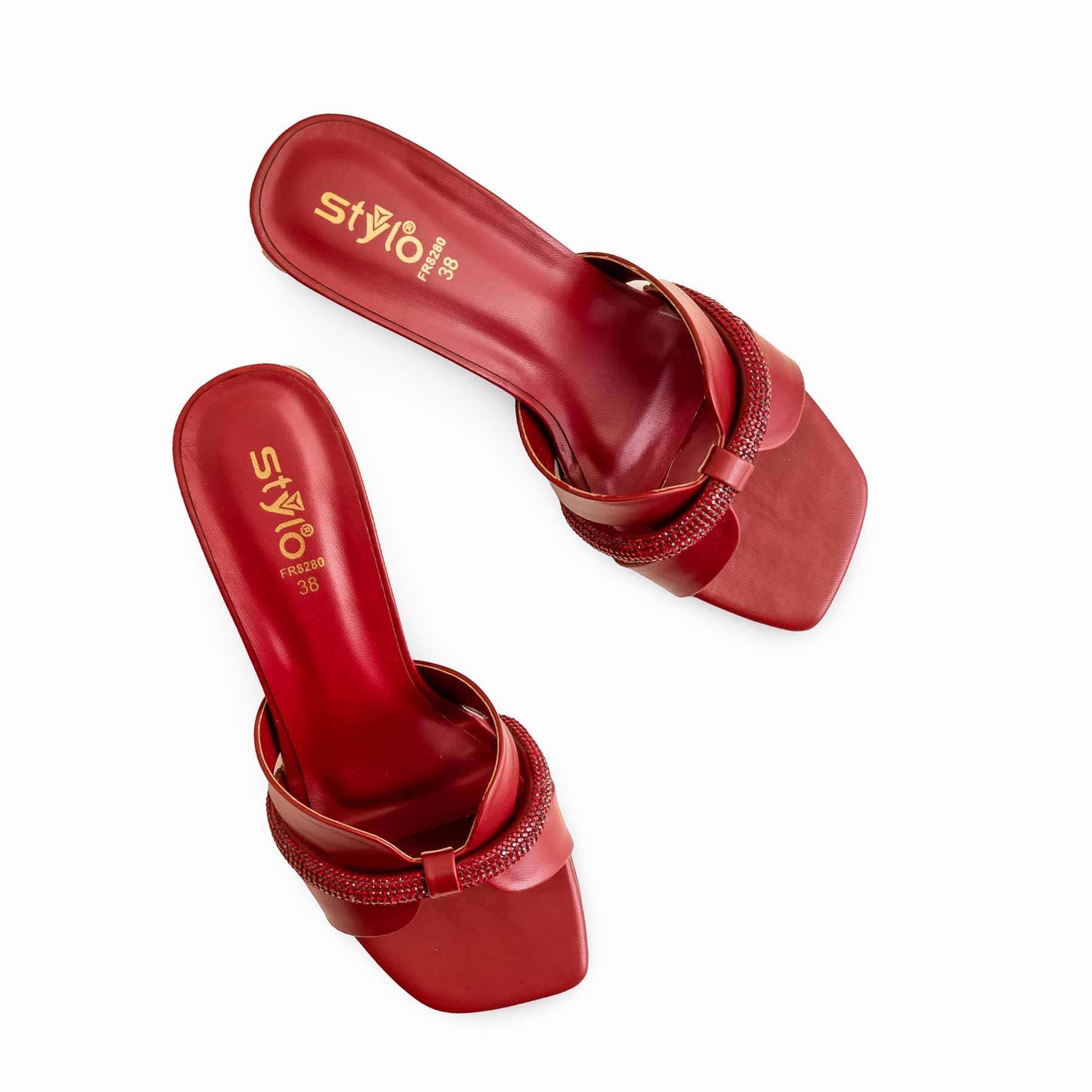 Maroon Formal Slipper For Women FR8280 - Image 5