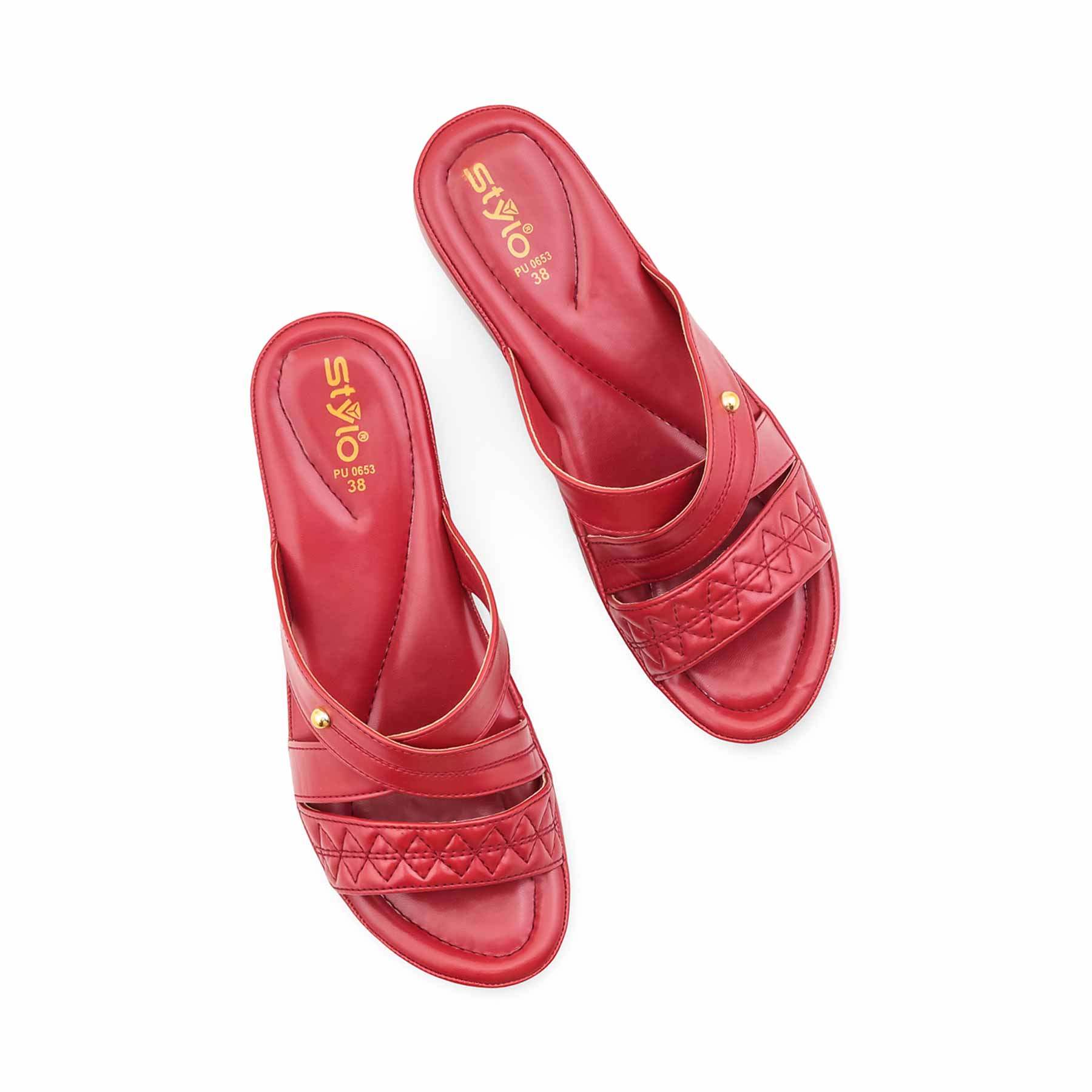 Maroon Formal Slipper For Women PU0653 - Image 5