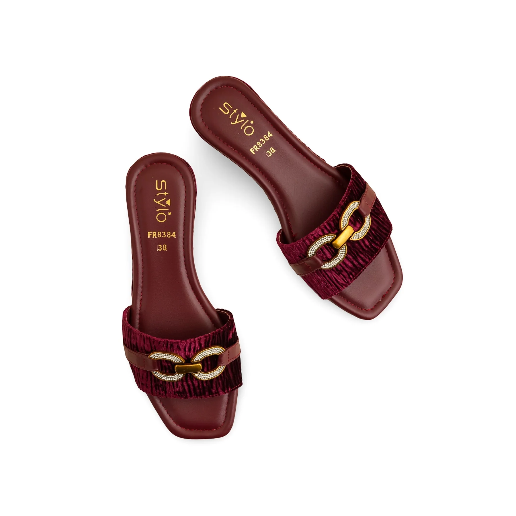 Maroon Formal Slipper FR8384 - Image 5