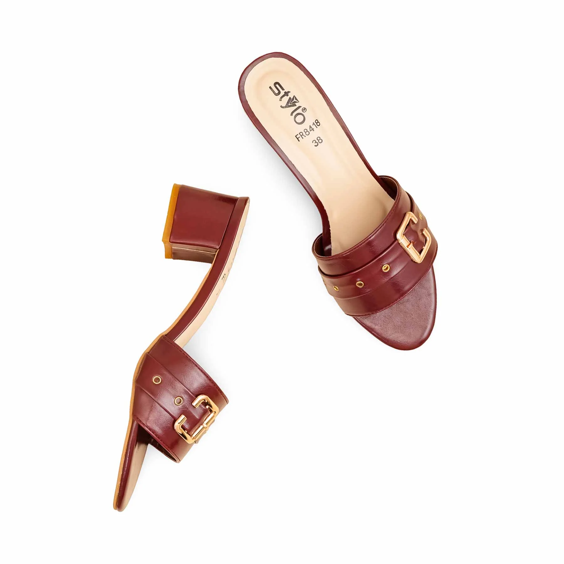 Maroon Formal Slipper FR8418 - Image 5