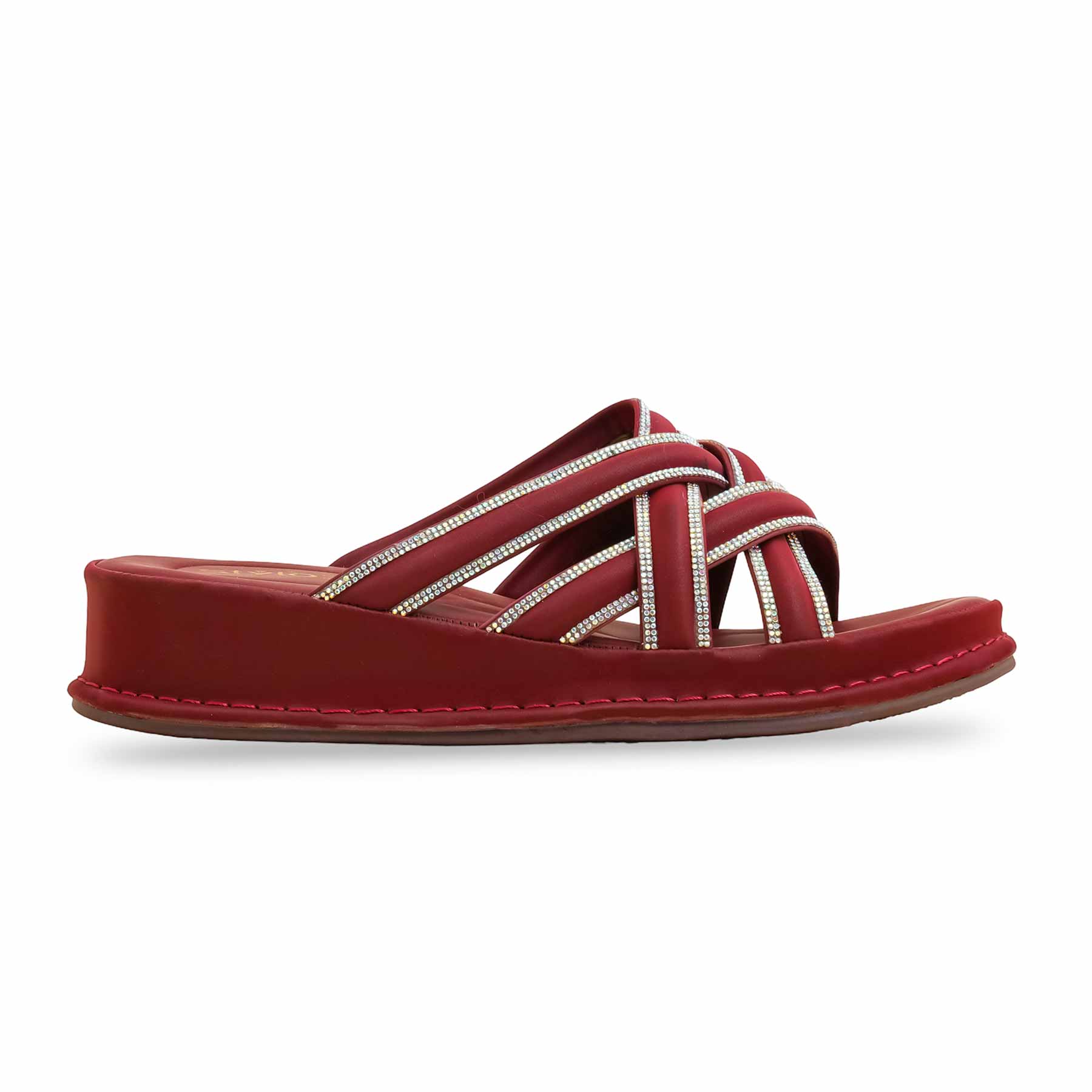 Maroon Formal Slipper LPU703 - Image 2